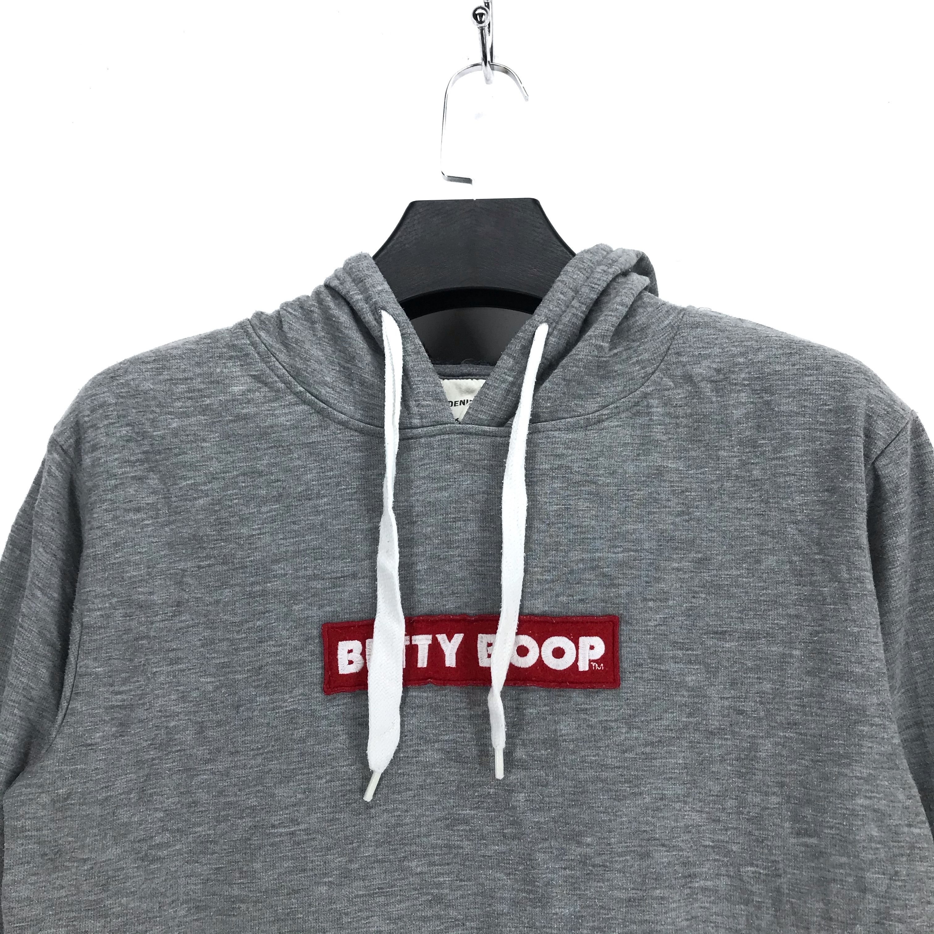 Japanese Brand Denifits X Betty Boop Box Logo Sleeve Logo Hoodie #2566-101 Size US M / EU 48-50 / 2 - 2 Thumbnail