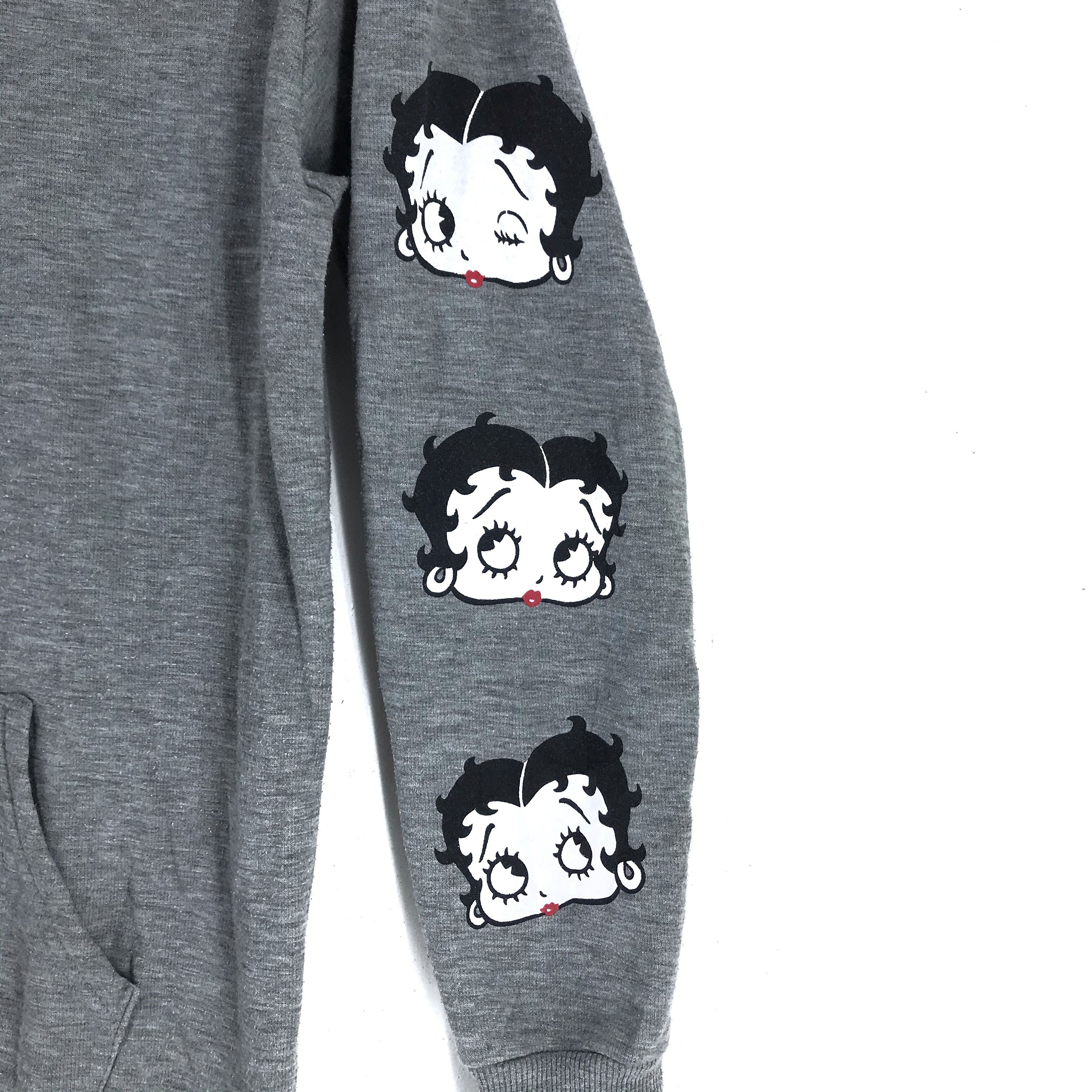Japanese Brand Denifits X Betty Boop Box Logo Sleeve Logo Hoodie #2566-101 Size US M / EU 48-50 / 2 - 6 Thumbnail