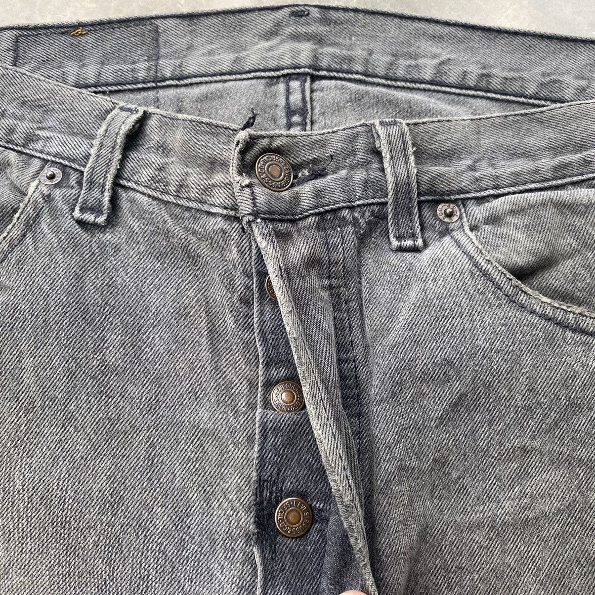 Levi's × Vintage Vintage 90s Levis 501 faded black distressed denim Size US 34 / EU 50 - 13 Thumbnail