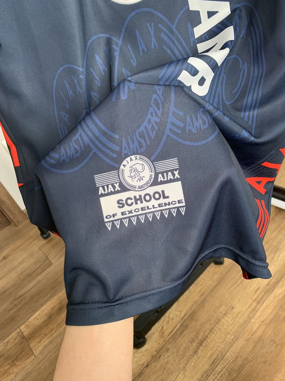Umbro 1997/1998 Ajax Umbro Away Retro Soccer Jersey Vintage Size US L / EU 52-54 / 3 - 6 Thumbnail