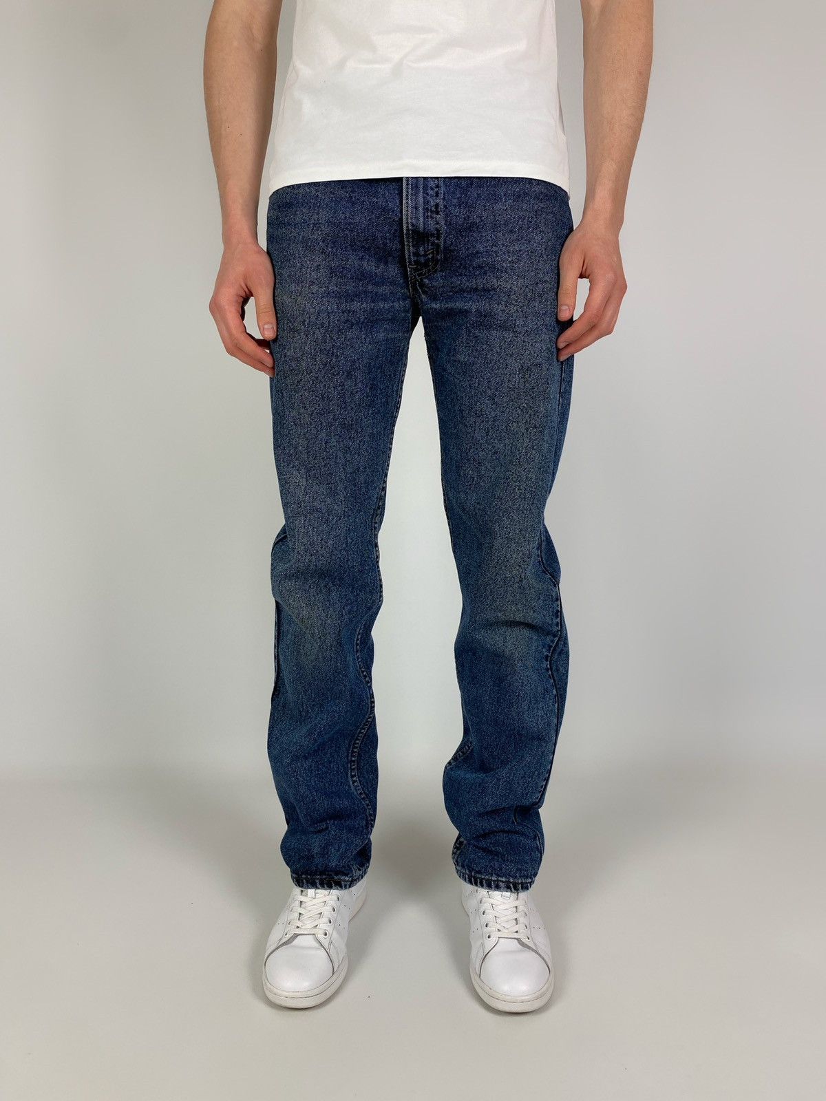 Levi's 90’s Vintage Levi’s 505 Washed Denim Jeans Pants Made in USA Size US 34 / EU 50 - 1 Thumbnail