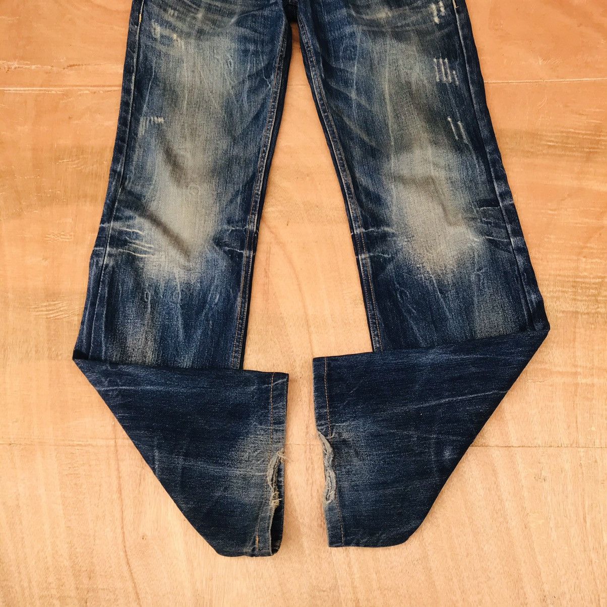 Japanese Brand Vintage (W32x33)Red Pepper Pearl MARBLE Studded Mud-wash Size US 32 / EU 48 - 5 Thumbnail