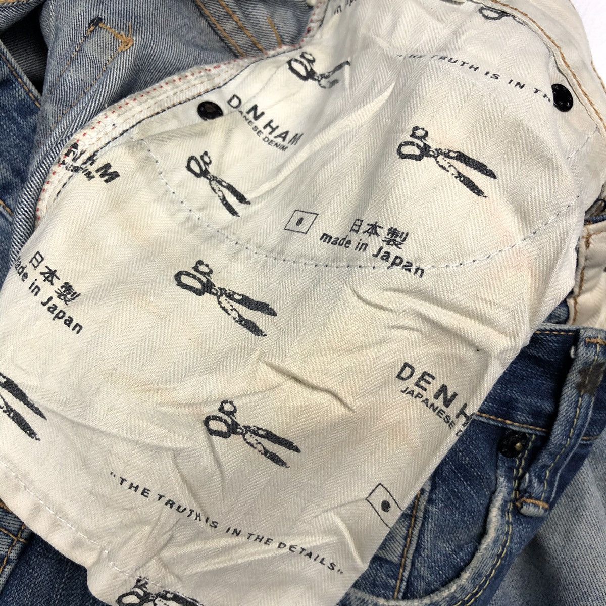 DENHAM × Japanese Brand Vintage Denham distressed denim nice design Size US 34 / EU 50 - 6 Thumbnail