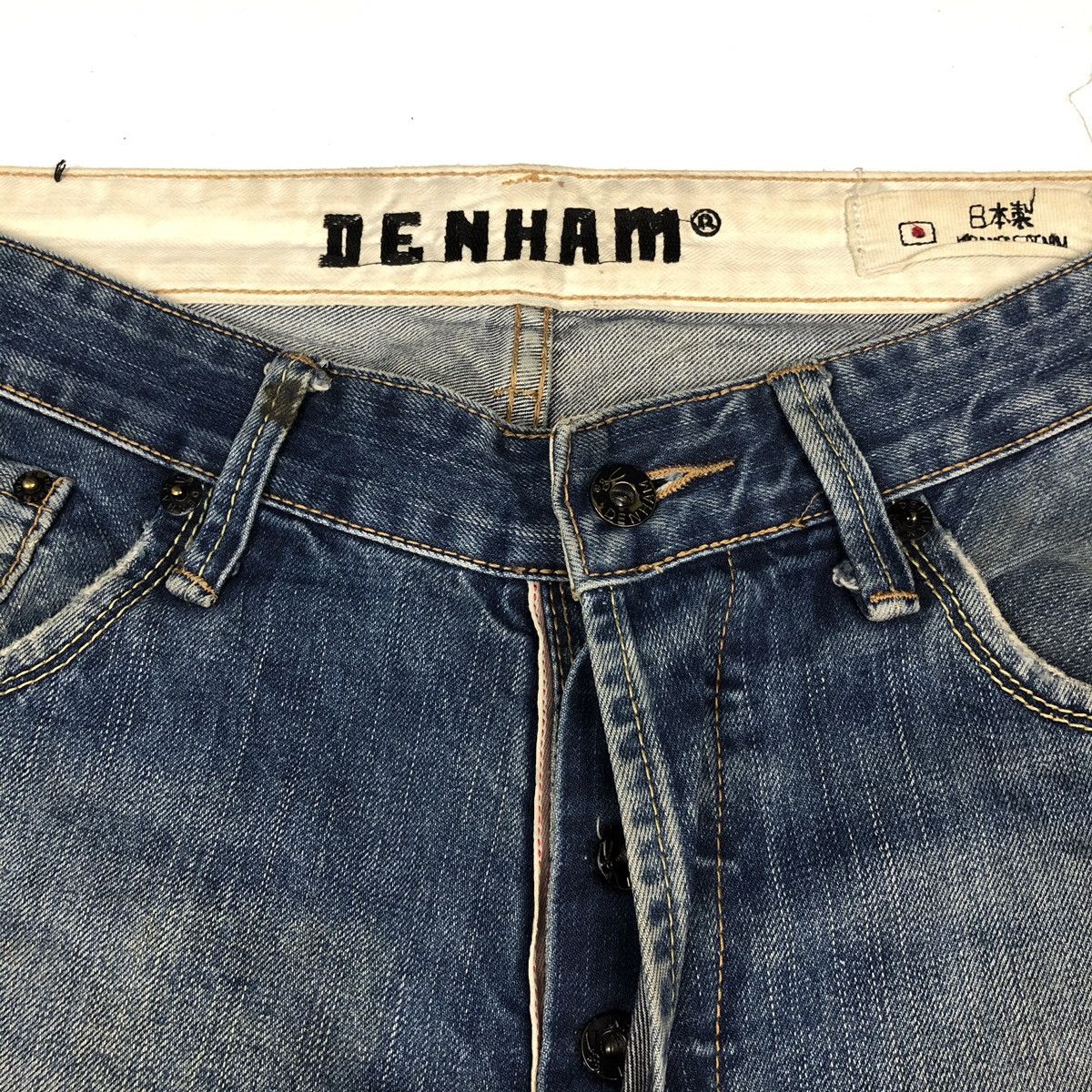 DENHAM × Japanese Brand Vintage Denham distressed denim nice design Size US 34 / EU 50 - 3 Thumbnail
