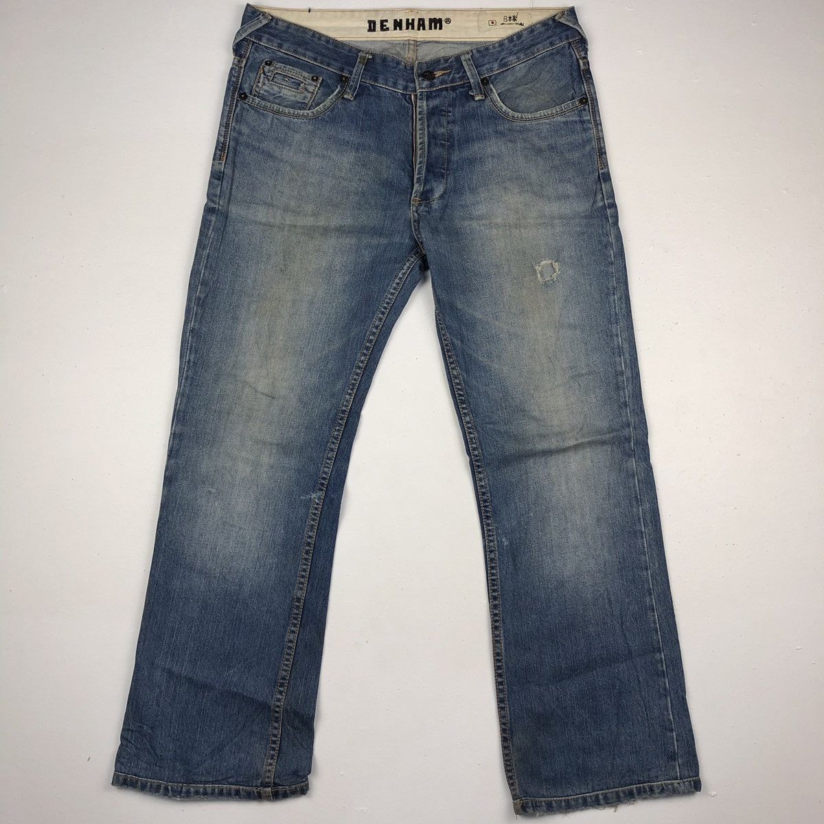 DENHAM × Japanese Brand Vintage Denham distressed denim nice design Size US 34 / EU 50 - 1 Thumbnail