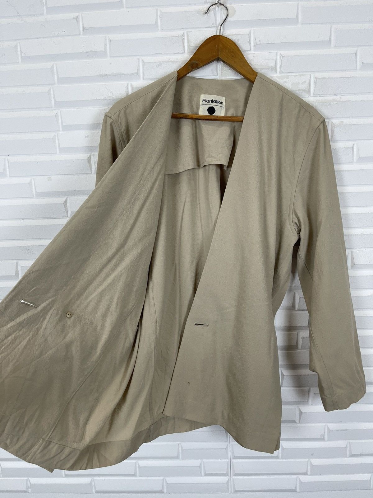 Issey Miyake × Vintage 80’s ISSEY MIYAKE MOON LABEL PLANTATION SINGLE BUTTON Size US M / EU 48-50 / 2 - 2 Thumbnail