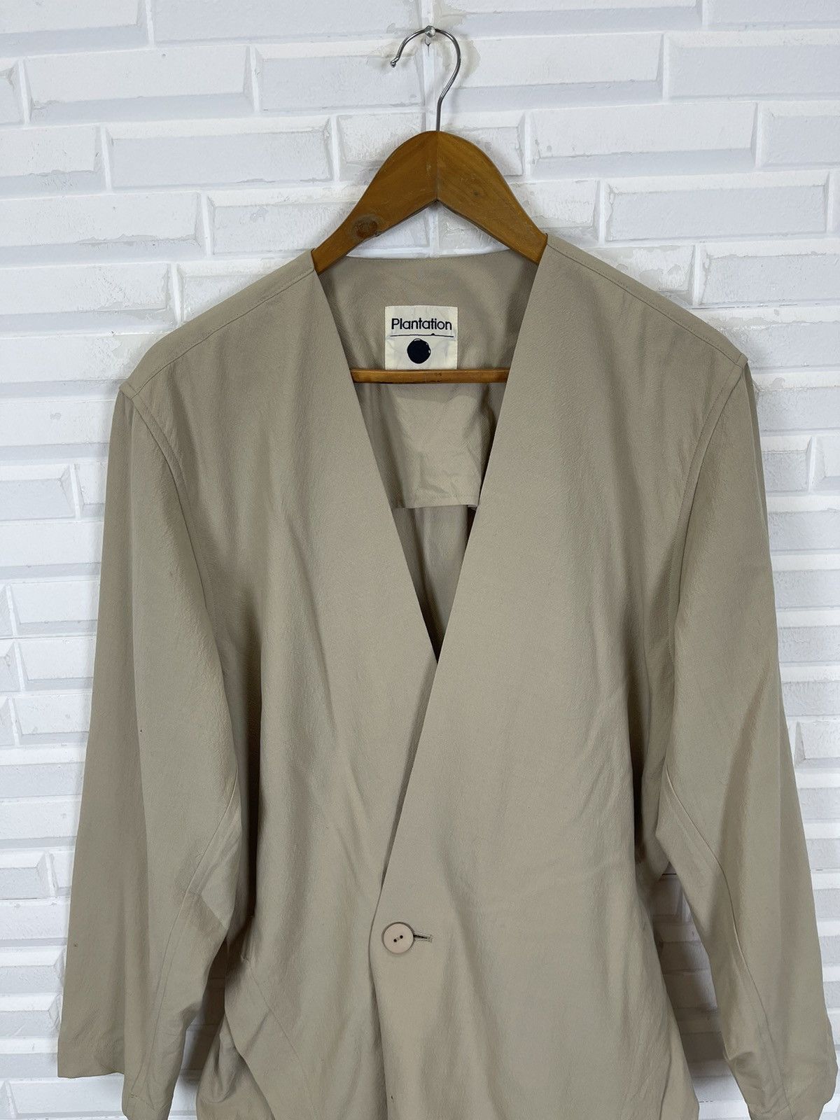 Issey Miyake × Vintage 80’s ISSEY MIYAKE MOON LABEL PLANTATION SINGLE BUTTON Size US M / EU 48-50 / 2 - 3 Thumbnail
