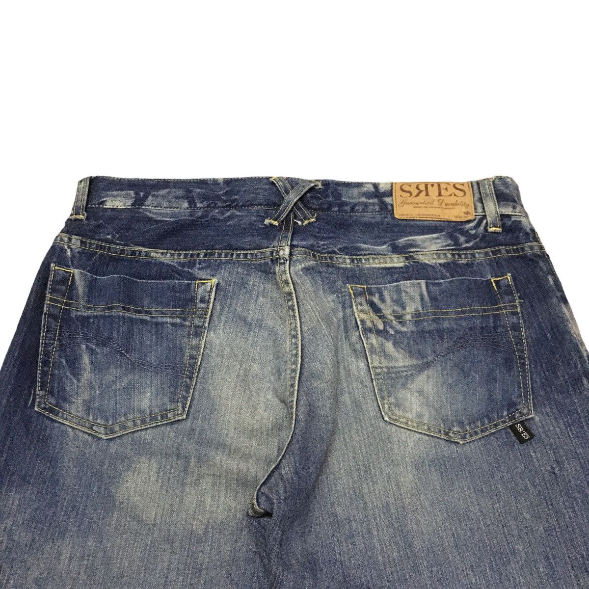 If Six Was Nine × Japanese Brand Rare Vintage Japanese Brand SRES Bleach Jeans 1990s Size US 34 / EU 50 - 4 Thumbnail