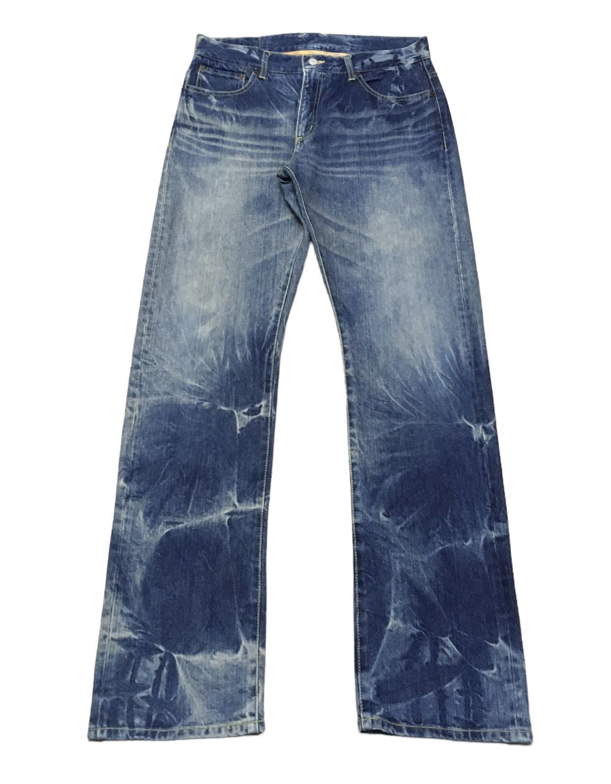 If Six Was Nine × Japanese Brand Rare Vintage Japanese Brand SRES Bleach Jeans 1990s Size US 34 / EU 50 - 1 Thumbnail