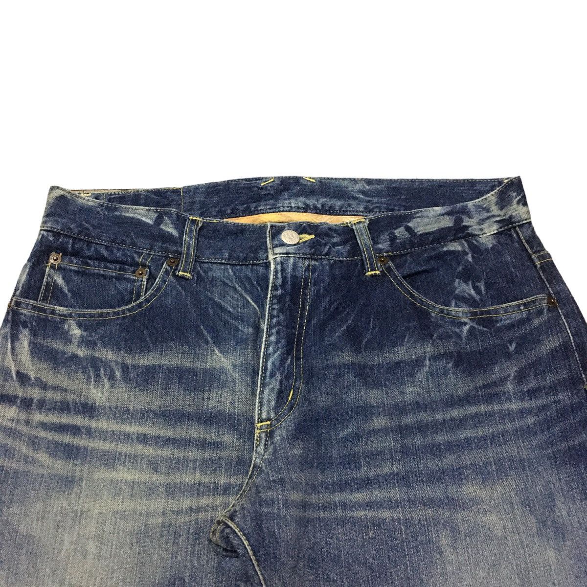 If Six Was Nine × Japanese Brand Rare Vintage Japanese Brand SRES Bleach Jeans 1990s Size US 34 / EU 50 - 3 Thumbnail
