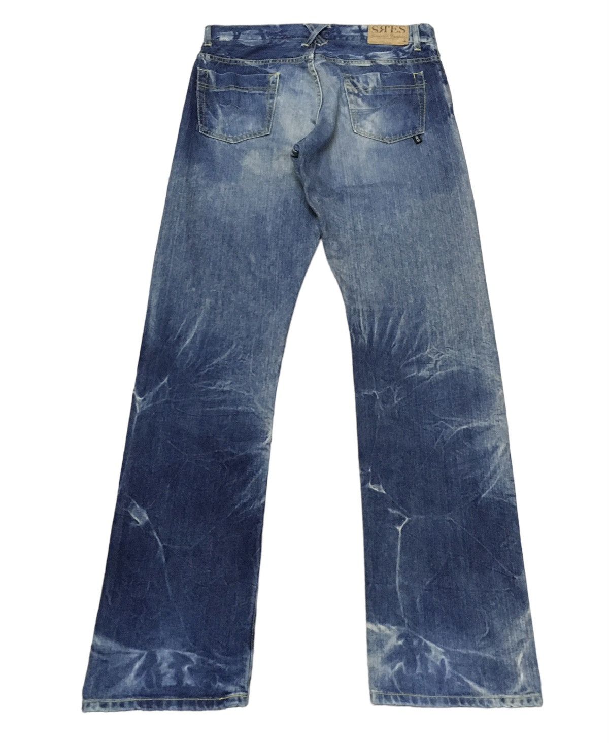 If Six Was Nine × Japanese Brand Rare Vintage Japanese Brand SRES Bleach Jeans 1990s Size US 34 / EU 50 - 2 Thumbnail