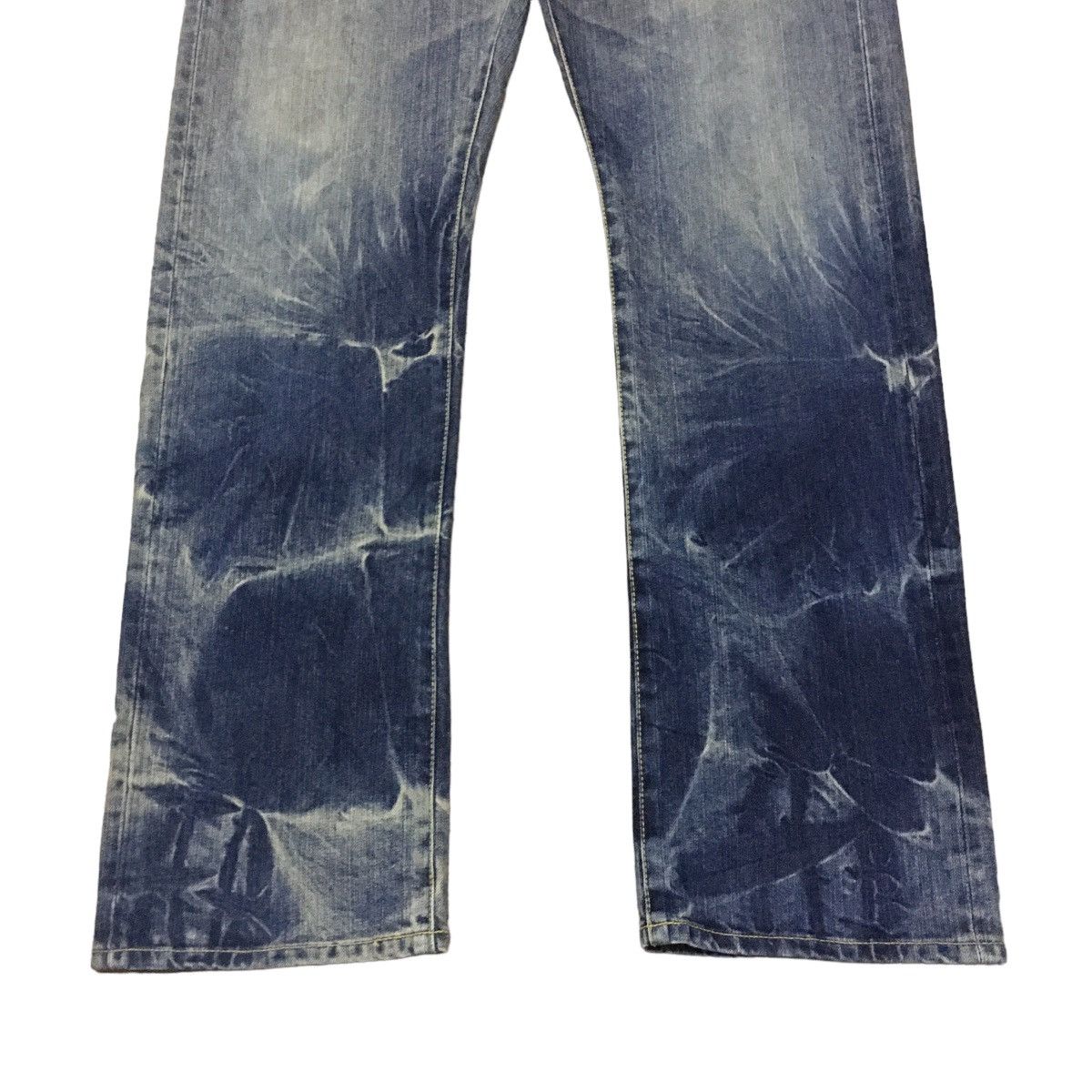 If Six Was Nine × Japanese Brand Rare Vintage Japanese Brand SRES Bleach Jeans 1990s Size US 34 / EU 50 - 5 Thumbnail