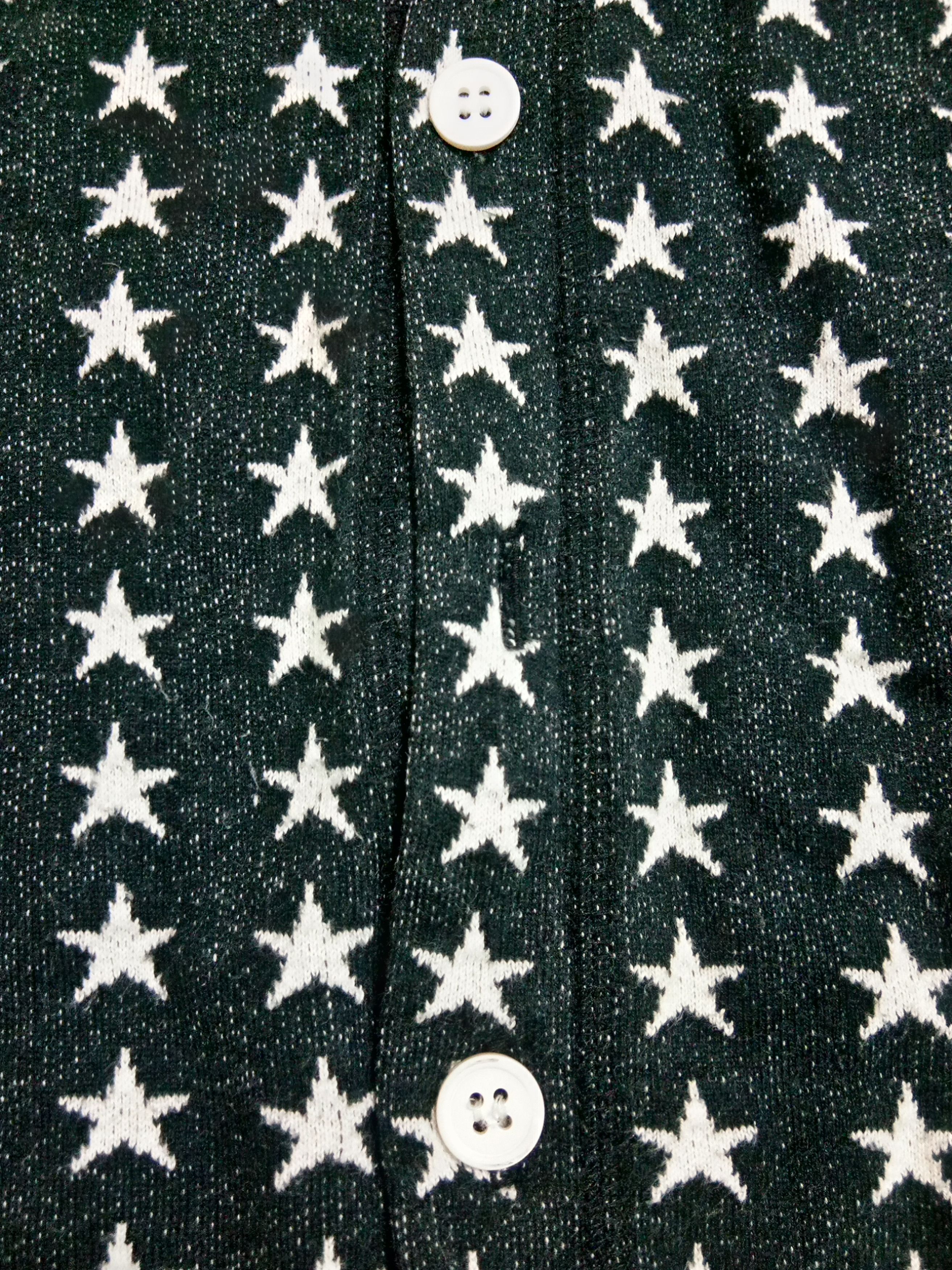 Lad Musician Lad Musician Intarsia knitting star cardigan shirt Size US S / EU 44-46 / 1 - 6 Thumbnail