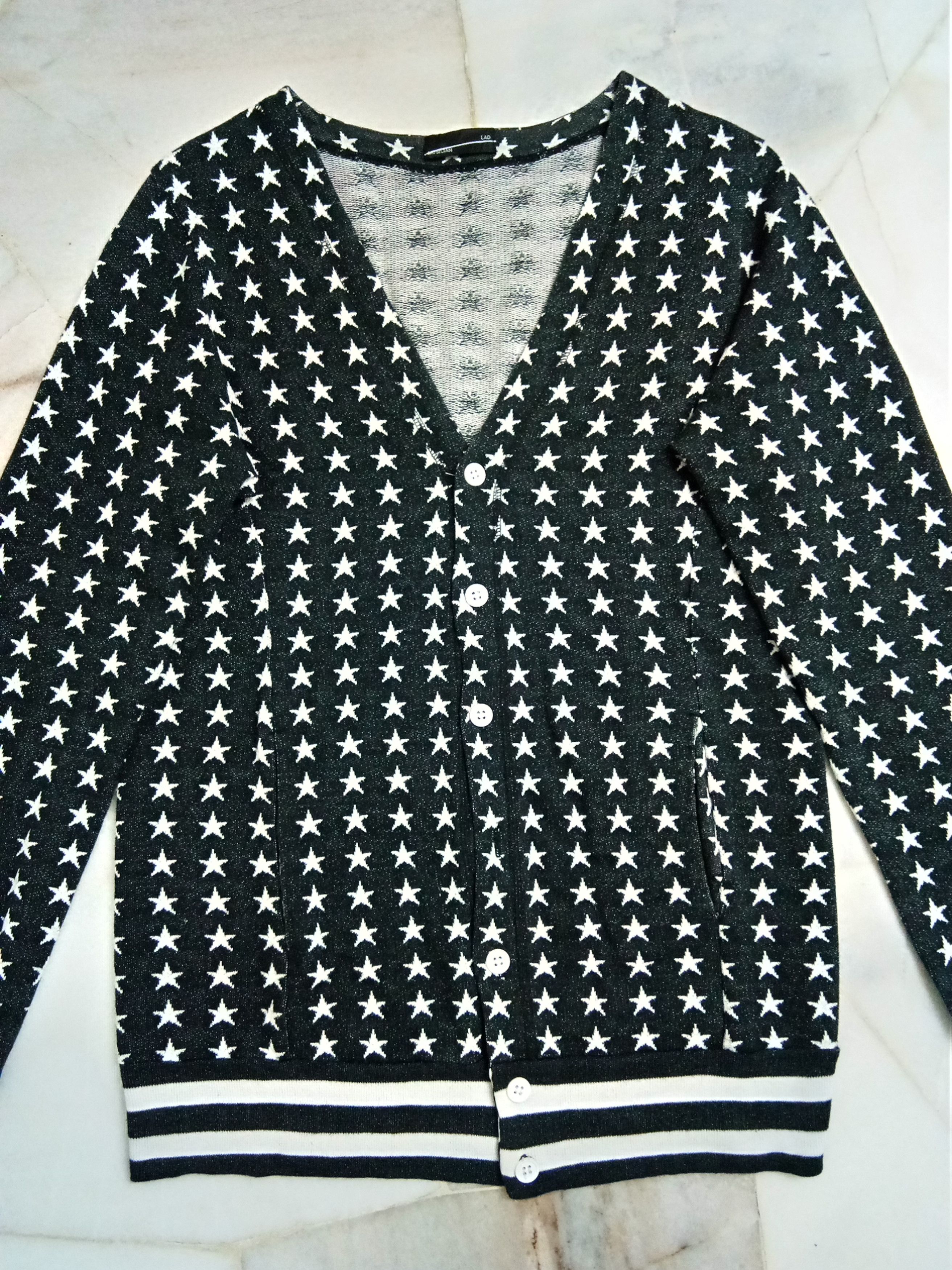 Lad Musician Lad Musician Intarsia knitting star cardigan shirt Size US S / EU 44-46 / 1 - 8 Thumbnail