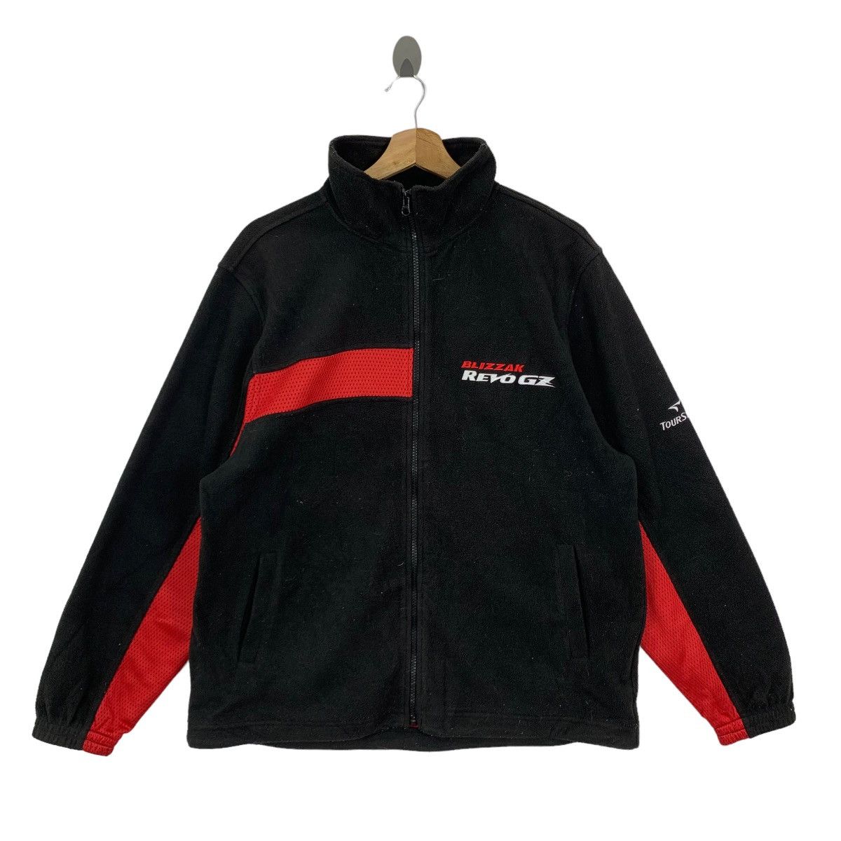 Vintage Vintage Bridgestone Blizzak Revo Zipper Fleece Jacket Size US L / EU 52-54 / 3 - 1 Thumbnail