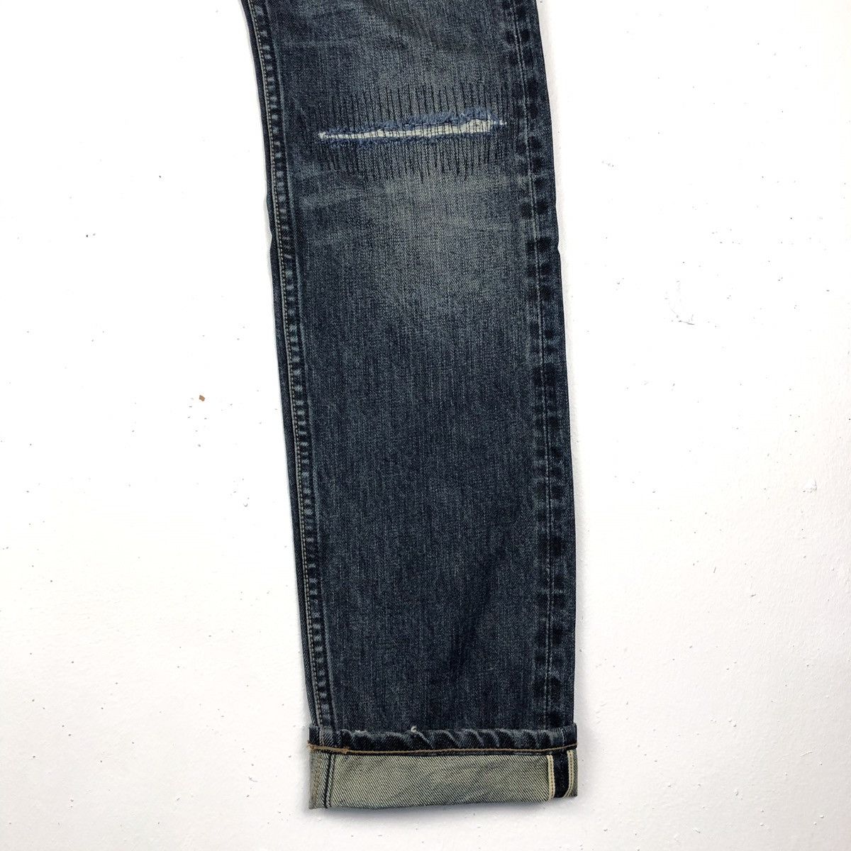Allsaints × Designer × Japanese Brand Allsaints selvedge Jeans distressed denim slim fit Size US 32 / EU 48 - 4 Thumbnail