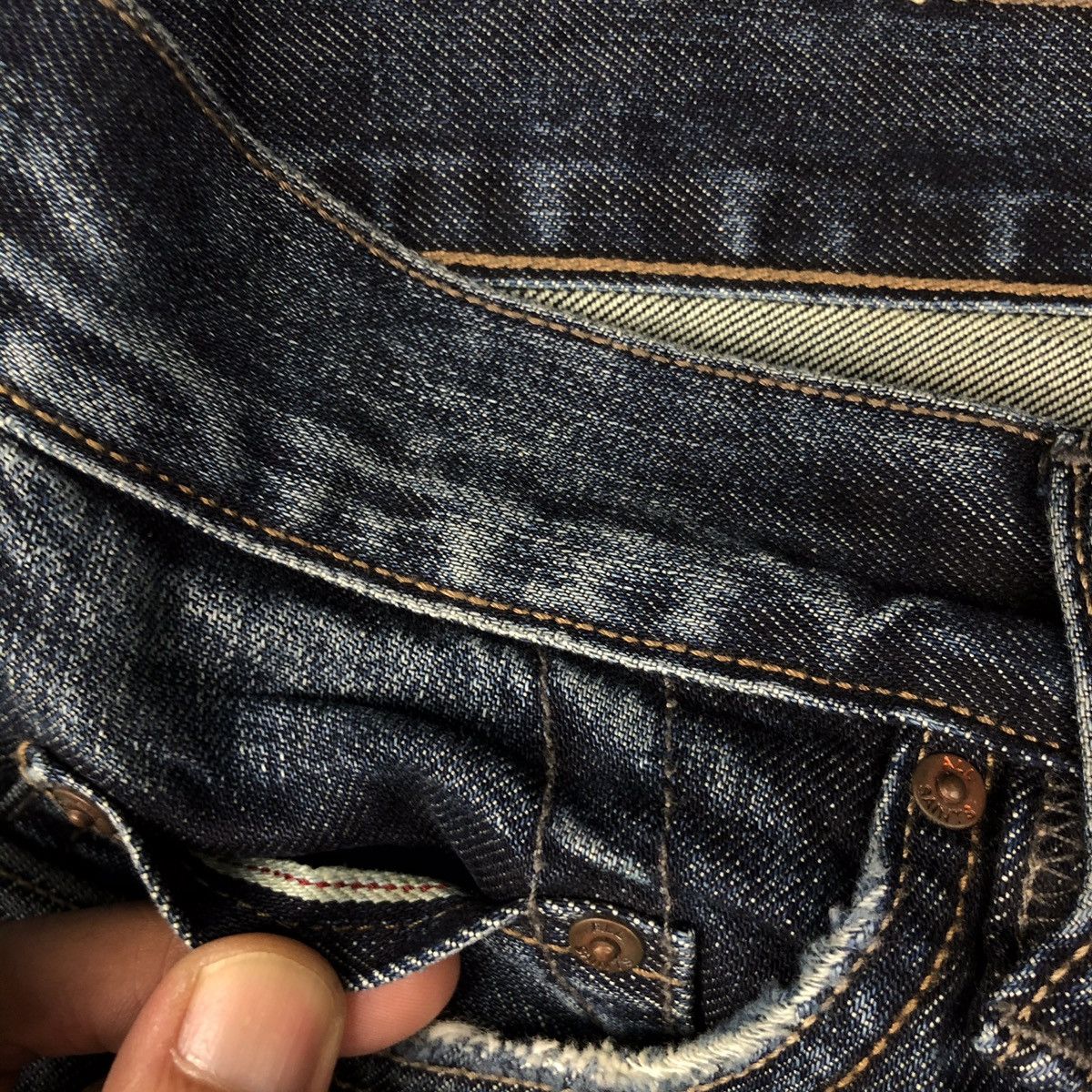 Allsaints × Designer × Japanese Brand Allsaints selvedge Jeans distressed denim slim fit Size US 32 / EU 48 - 7 Thumbnail