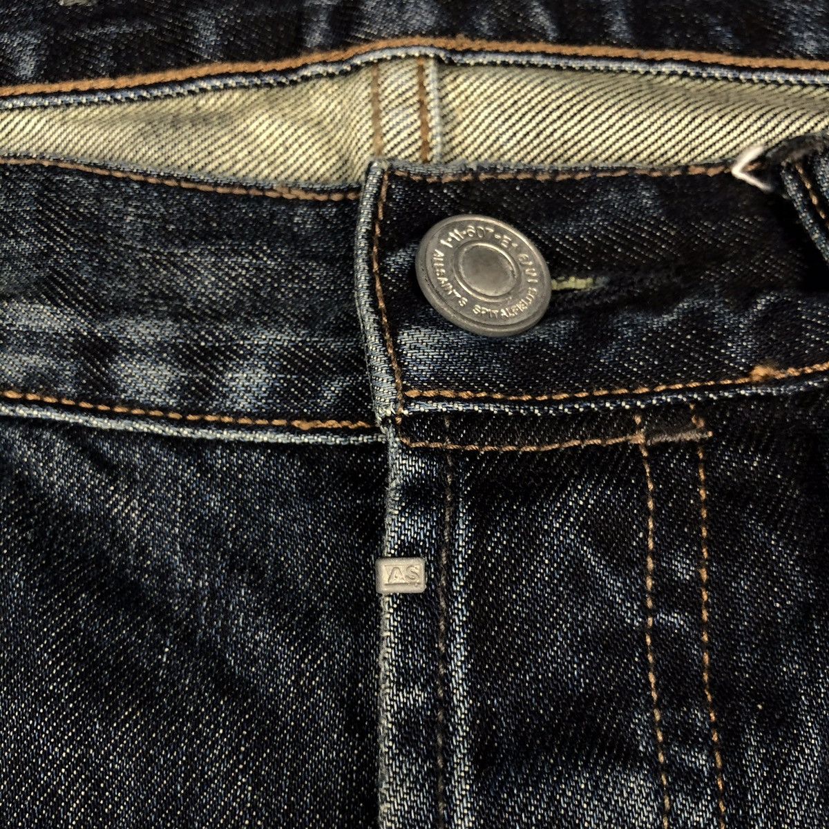 Allsaints × Designer × Japanese Brand Allsaints selvedge Jeans distressed denim slim fit Size US 32 / EU 48 - 6 Thumbnail