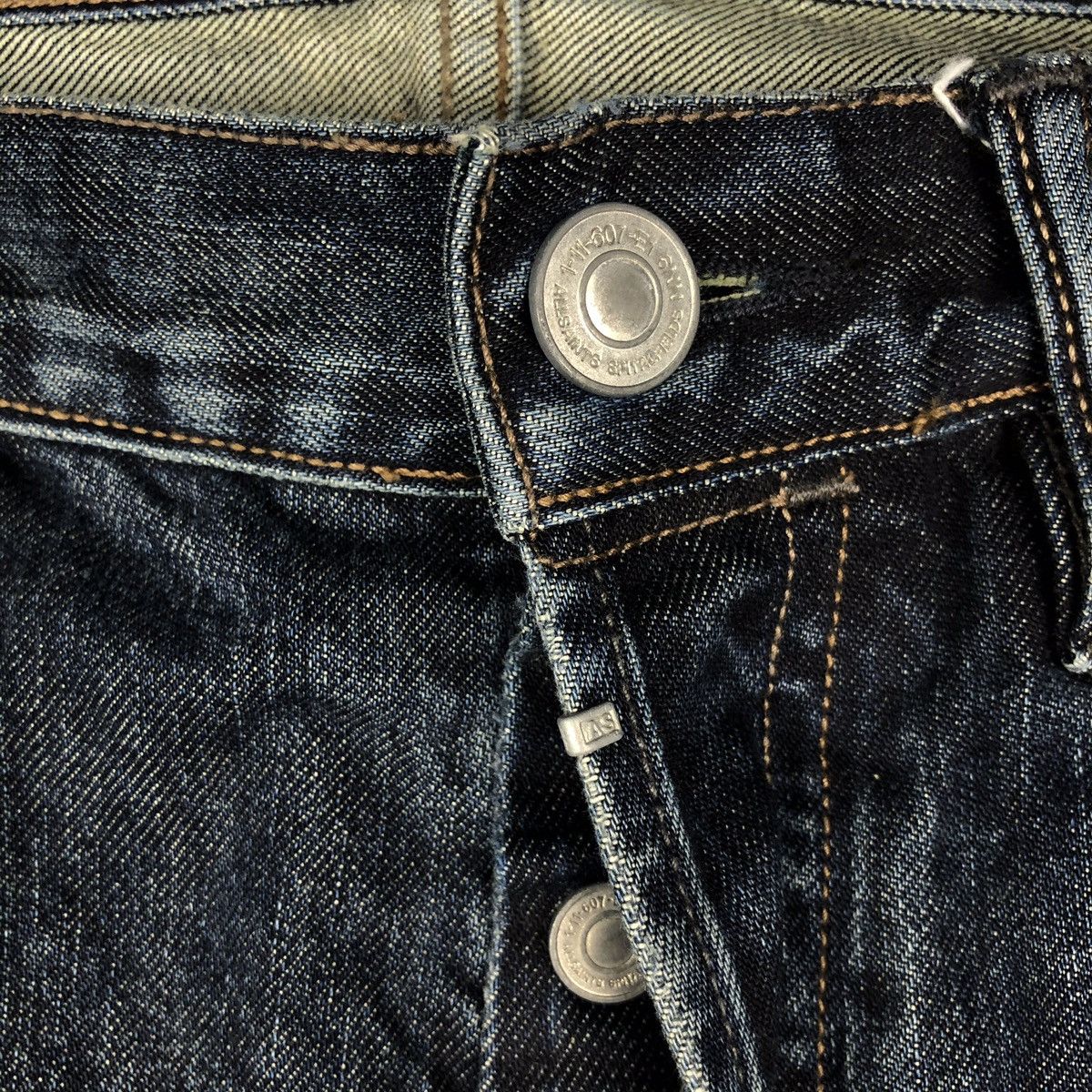 Allsaints × Designer × Japanese Brand Allsaints selvedge Jeans distressed denim slim fit Size US 32 / EU 48 - 9 Thumbnail