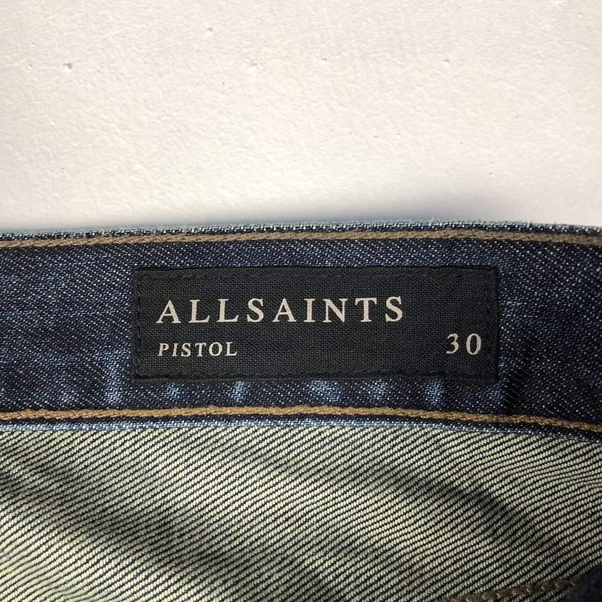 Allsaints × Designer × Japanese Brand Allsaints selvedge Jeans distressed denim slim fit Size US 32 / EU 48 - 8 Thumbnail