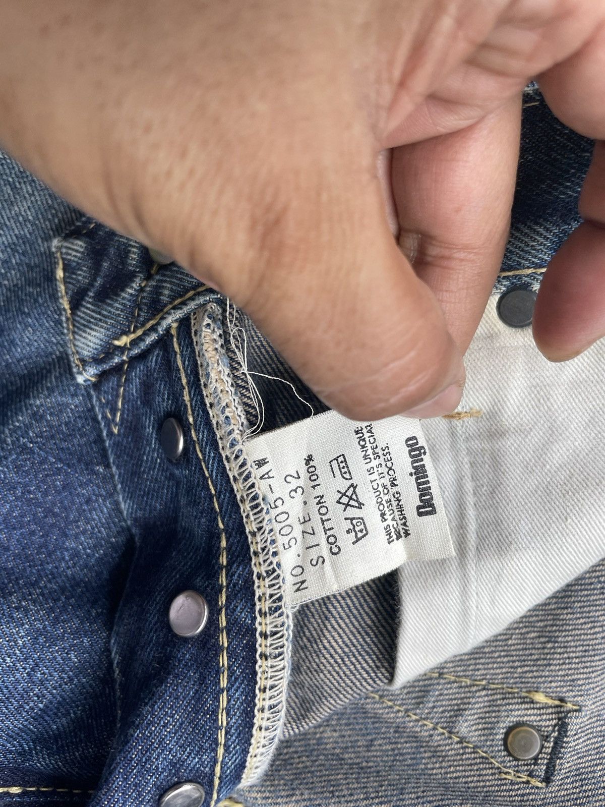 Japanese Brand × OMNIGOD Vintage Omnigod Selvedge Rework Denim Size US 32 / EU 48 - 14 Thumbnail