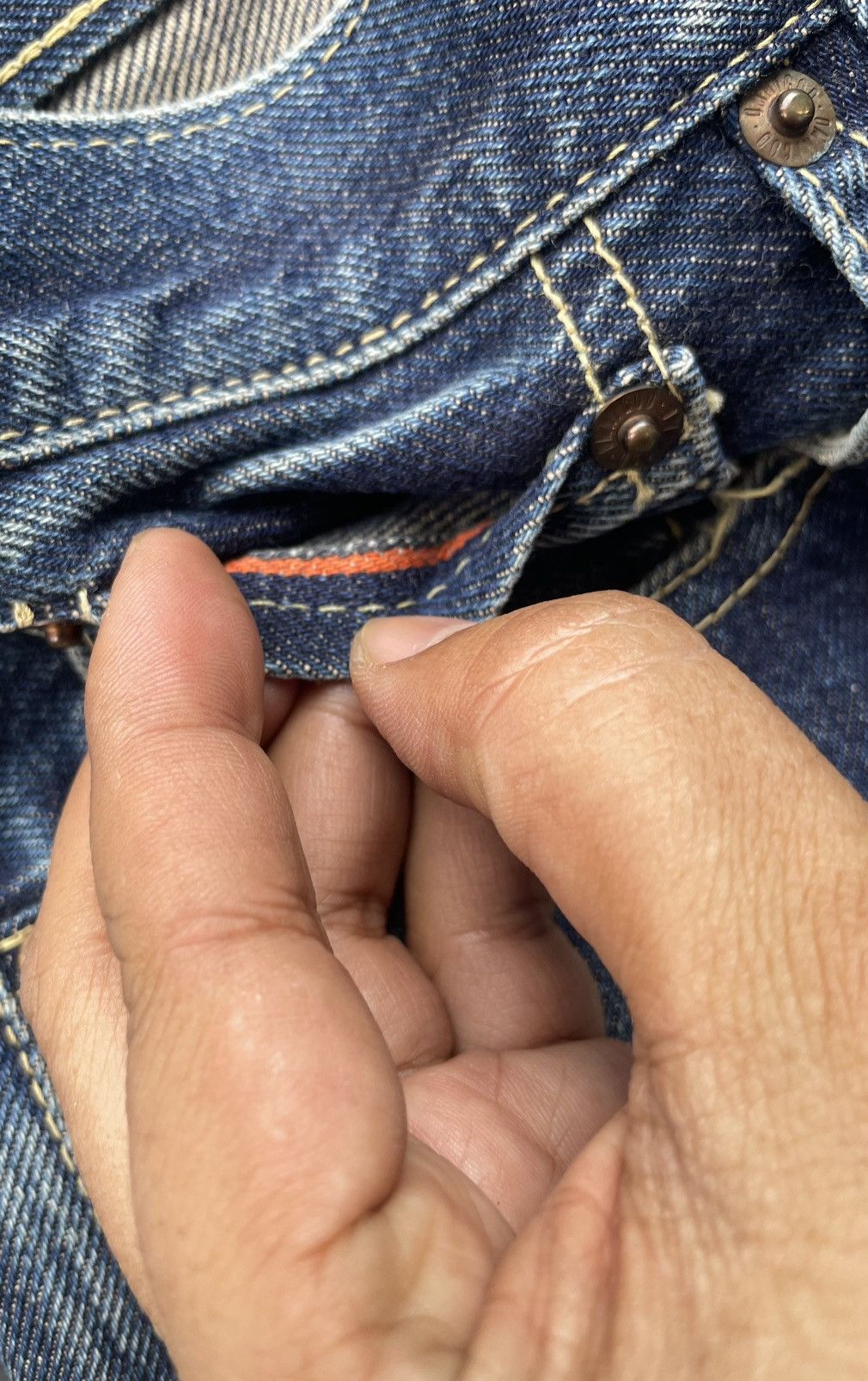 Japanese Brand × OMNIGOD Vintage Omnigod Selvedge Rework Denim Size US 32 / EU 48 - 16 Thumbnail