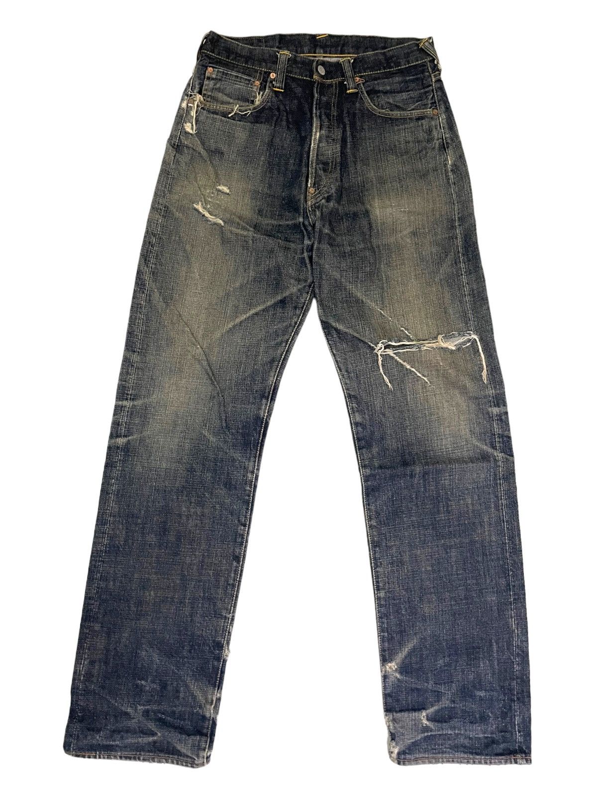 Evisu × Japanese Brand 💥 Evisu Special Yamane Diacock Jean Redline Selvedge Size US 32 / EU 48 - 3 Thumbnail