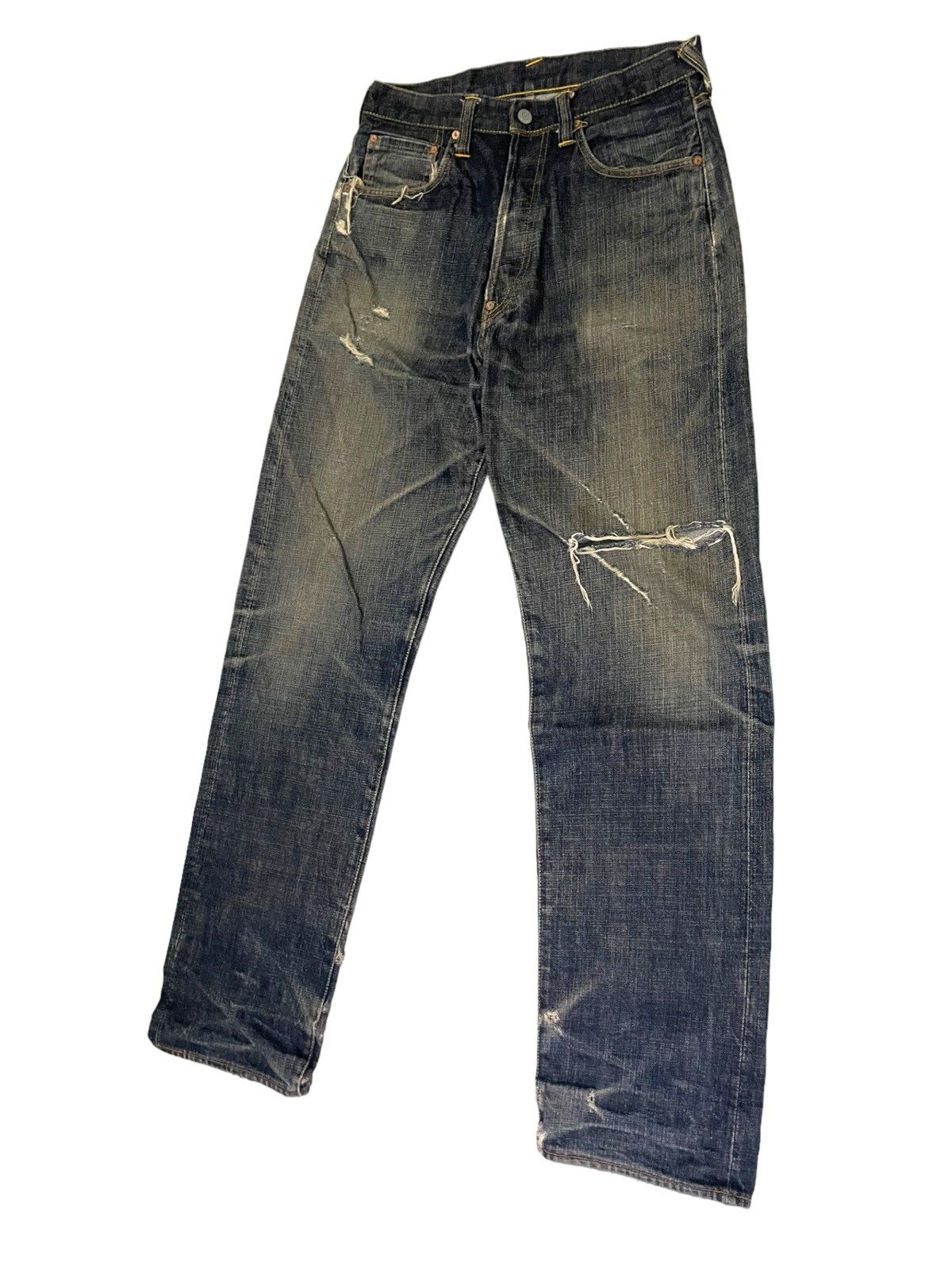 Evisu × Japanese Brand 💥 Evisu Special Yamane Diacock Jean Redline Selvedge Size US 32 / EU 48 - 5 Thumbnail