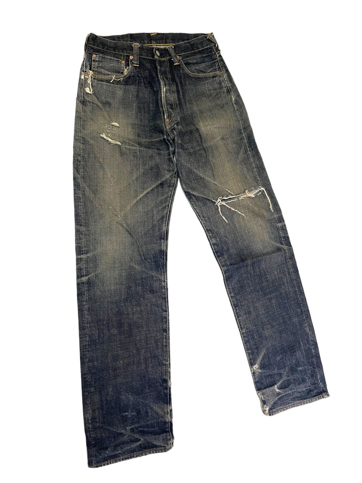 Evisu × Japanese Brand 💥 Evisu Special Yamane Diacock Jean Redline Selvedge Size US 32 / EU 48 - 4 Thumbnail