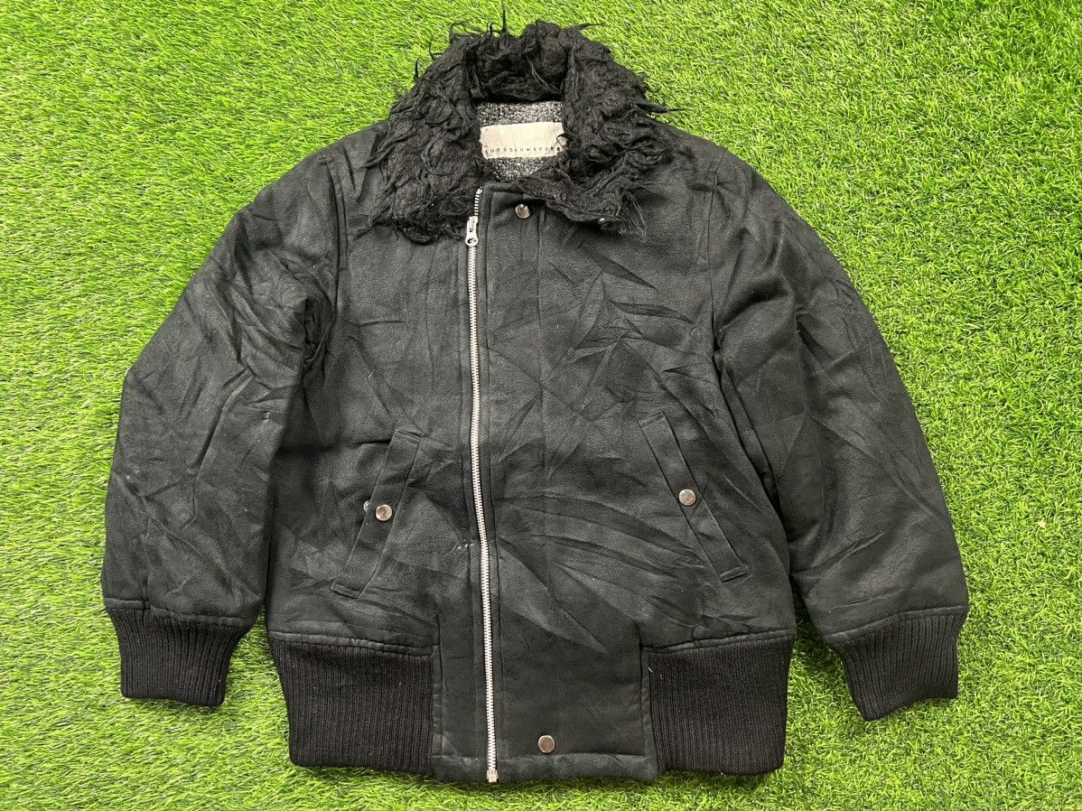 Issey Miyake SUNAO KUWAHARA - fur collar symetrical zipper jacket Size US S / EU 44-46 / 1 - 1 Thumbnail