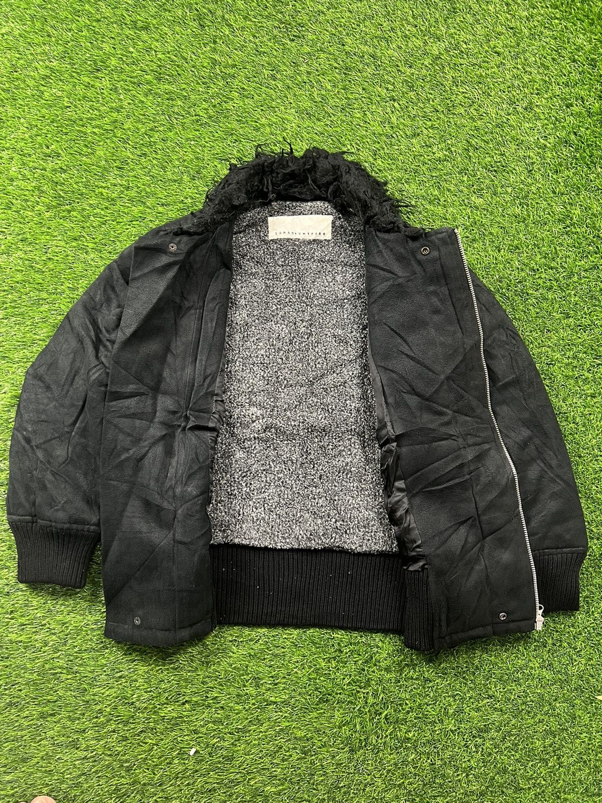 Issey Miyake SUNAO KUWAHARA - fur collar symetrical zipper jacket Size US S / EU 44-46 / 1 - 4 Thumbnail