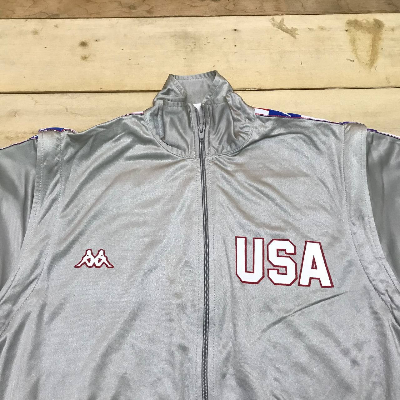 Kappa × Vintage A79 RARE! VTG KAPPA USA OFFICIAL TRACK&FIELD TEAM JACKET Size US M / EU 48-50 / 2 - 2 Thumbnail