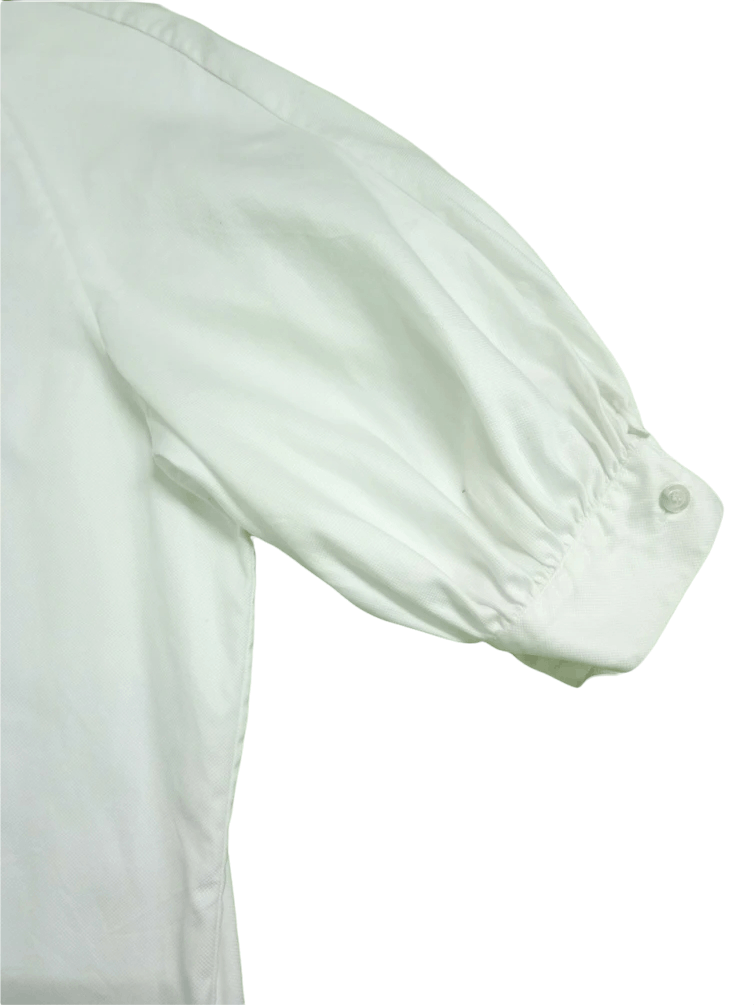 Alexander McQueen ALEXANDER MC QUEEN RUFFLED COTTON POPLIN TUXEDO BLOUSES Size S / US 4 / IT 40 - 9 Thumbnail
