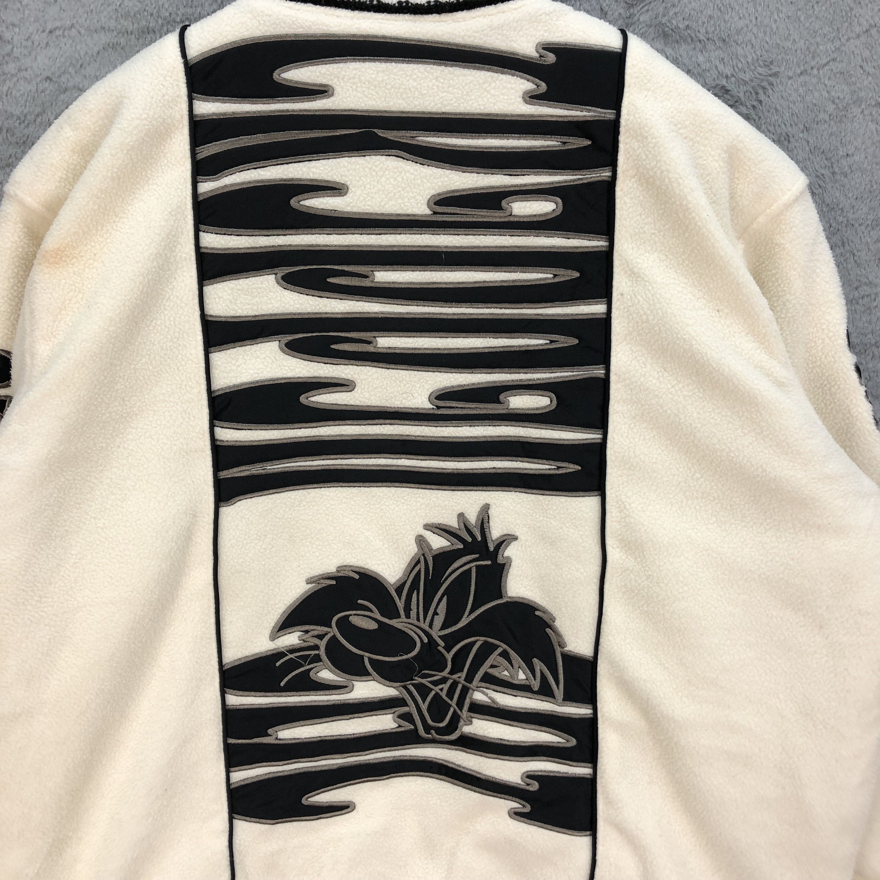 Japanese Brand TRIPPING CAT EMBROIDERY BIG LOGO FLEECE BOMBER #5377-186 Size US M / EU 48-50 / 2 - 11 Thumbnail