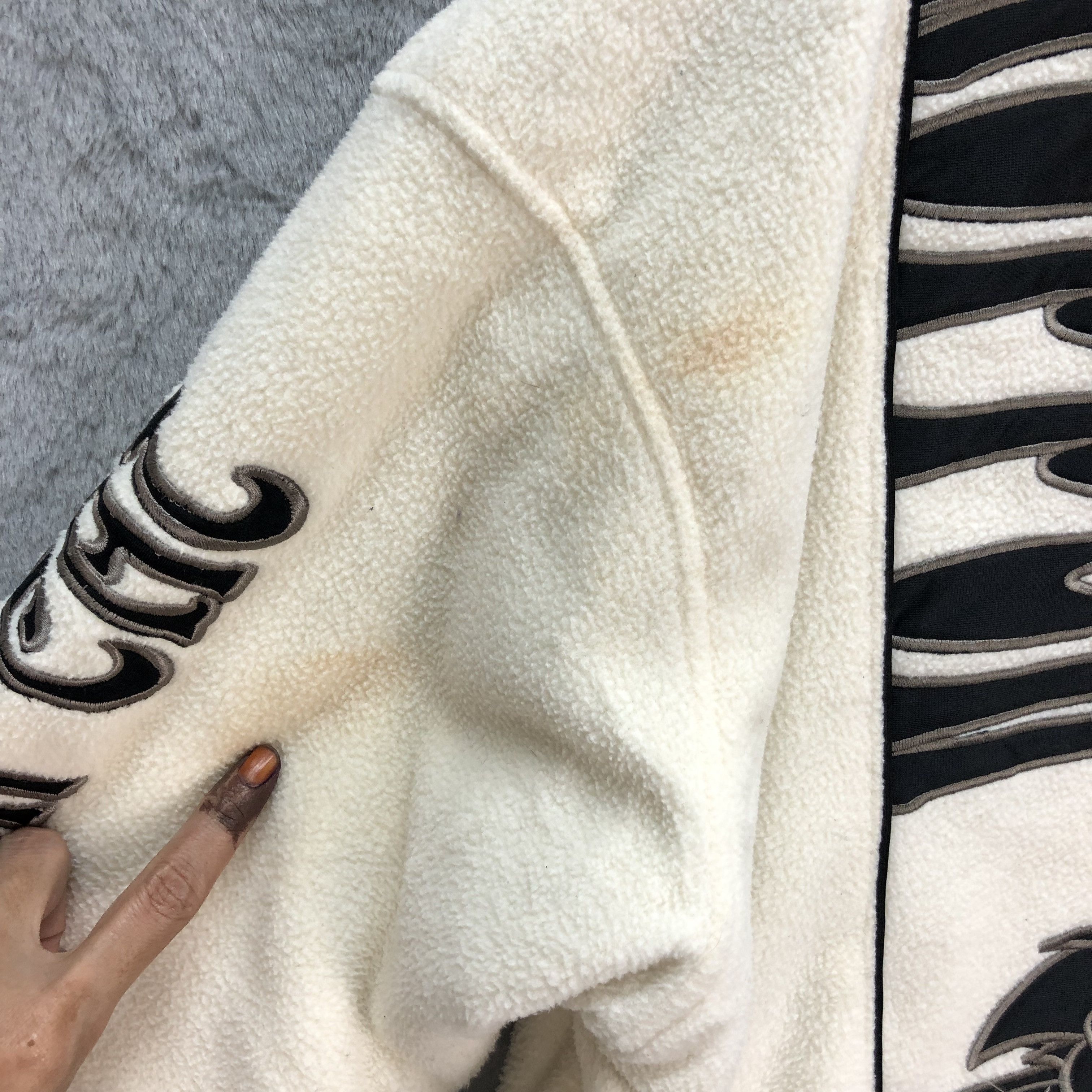 Japanese Brand TRIPPING CAT EMBROIDERY BIG LOGO FLEECE BOMBER #5377-186 Size US M / EU 48-50 / 2 - 13 Thumbnail