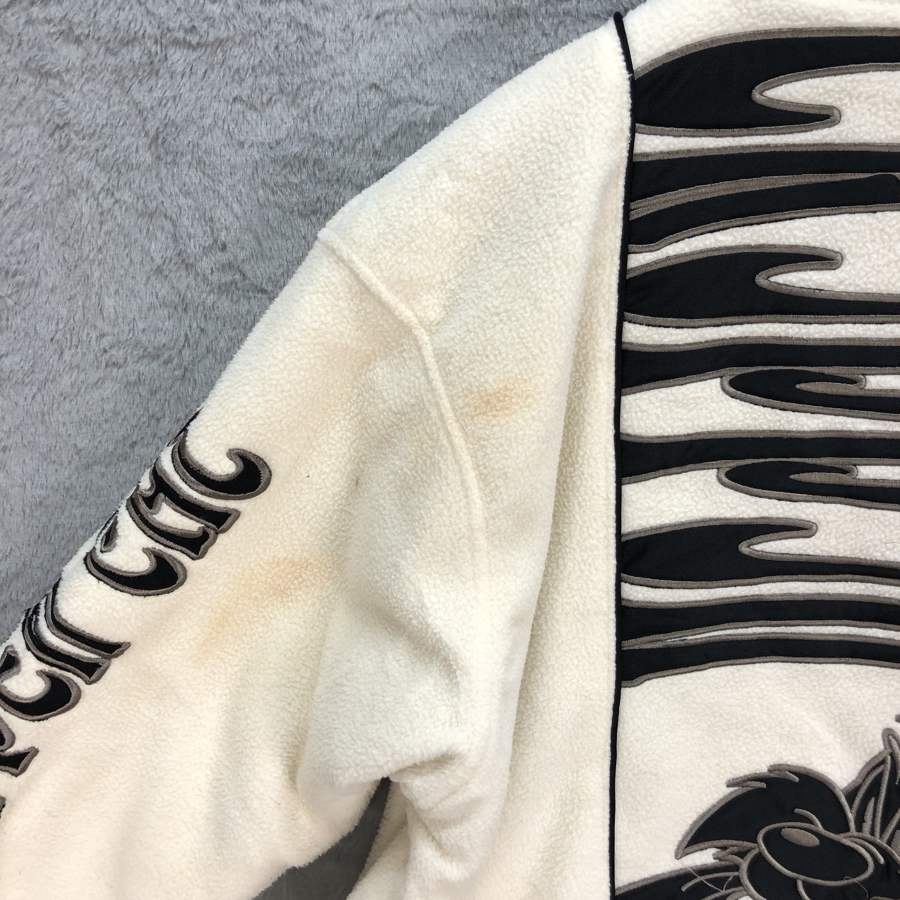 Japanese Brand TRIPPING CAT EMBROIDERY BIG LOGO FLEECE BOMBER #5377-186 Size US M / EU 48-50 / 2 - 12 Thumbnail