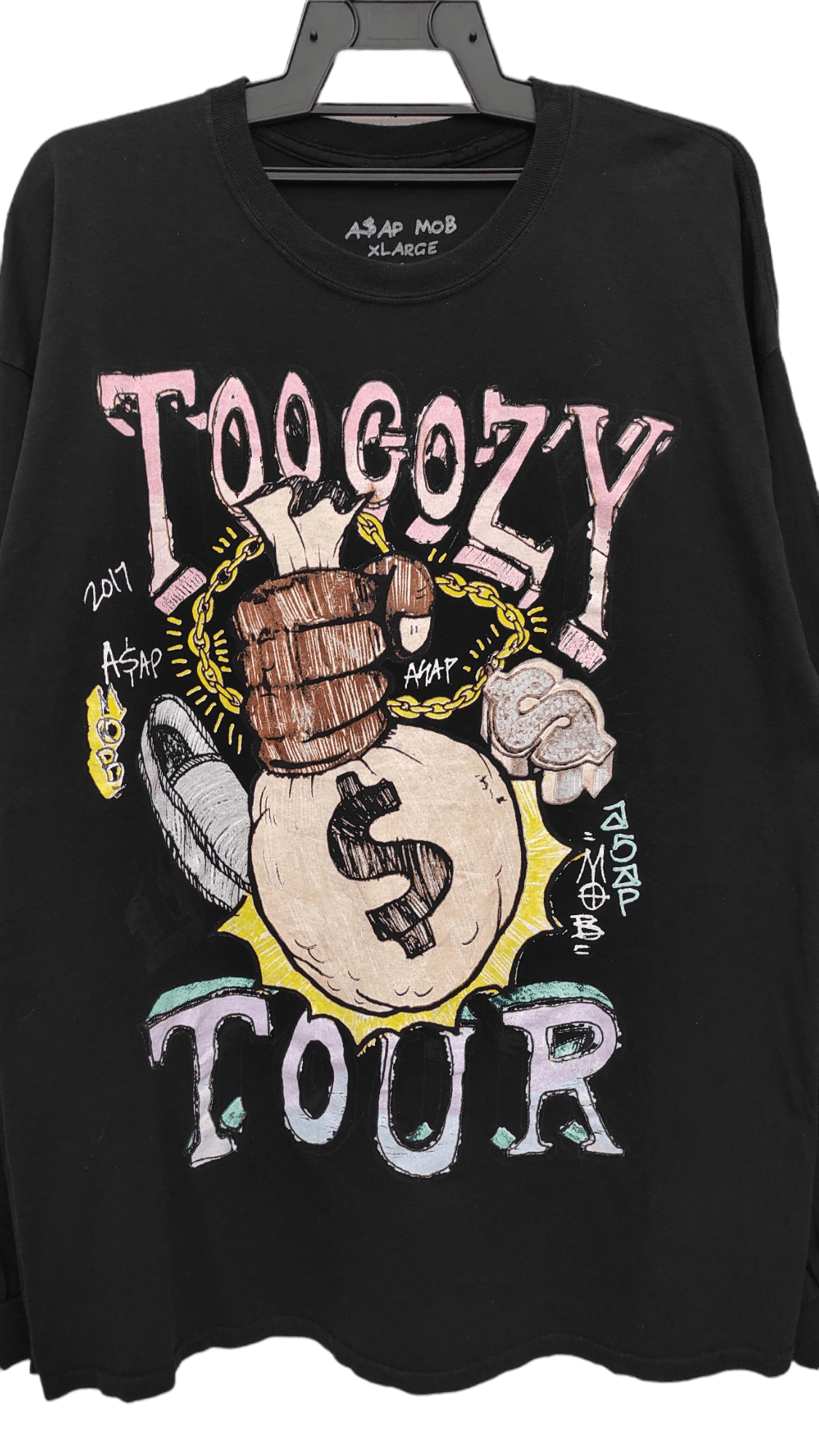A$AP Rocky Ss2017 A$AP MOB TOO COZY TOUR t shirt Size US XL / EU 56 / 4 - 6 Thumbnail