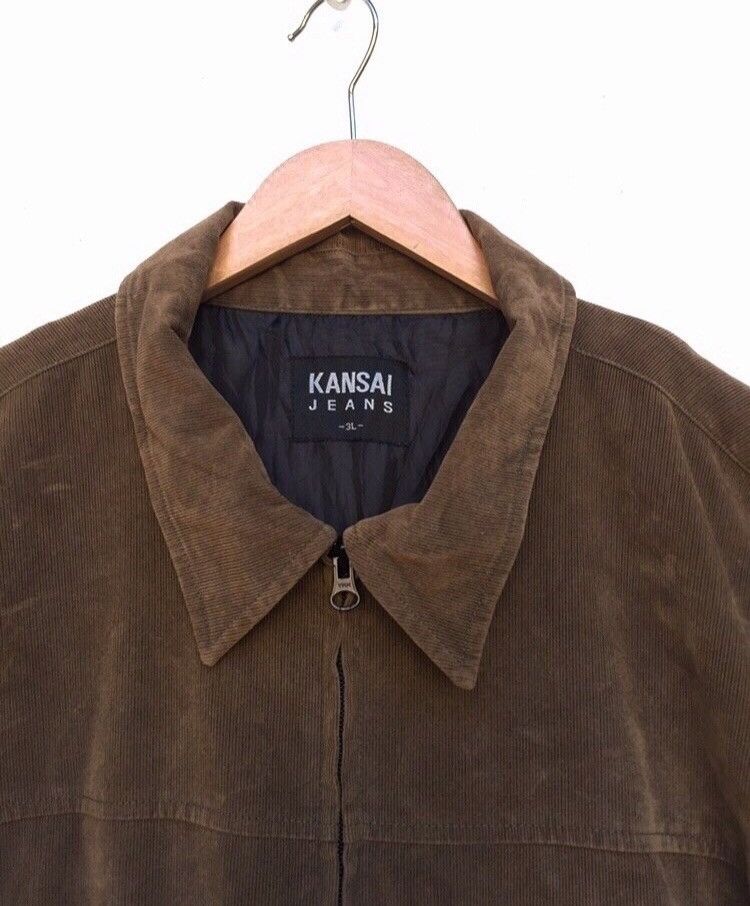 Kansai Yamamoto 🔥Kansai Jeans Corduroy Zipper Jacket Size US L / EU 52-54 / 3 - 3 Thumbnail