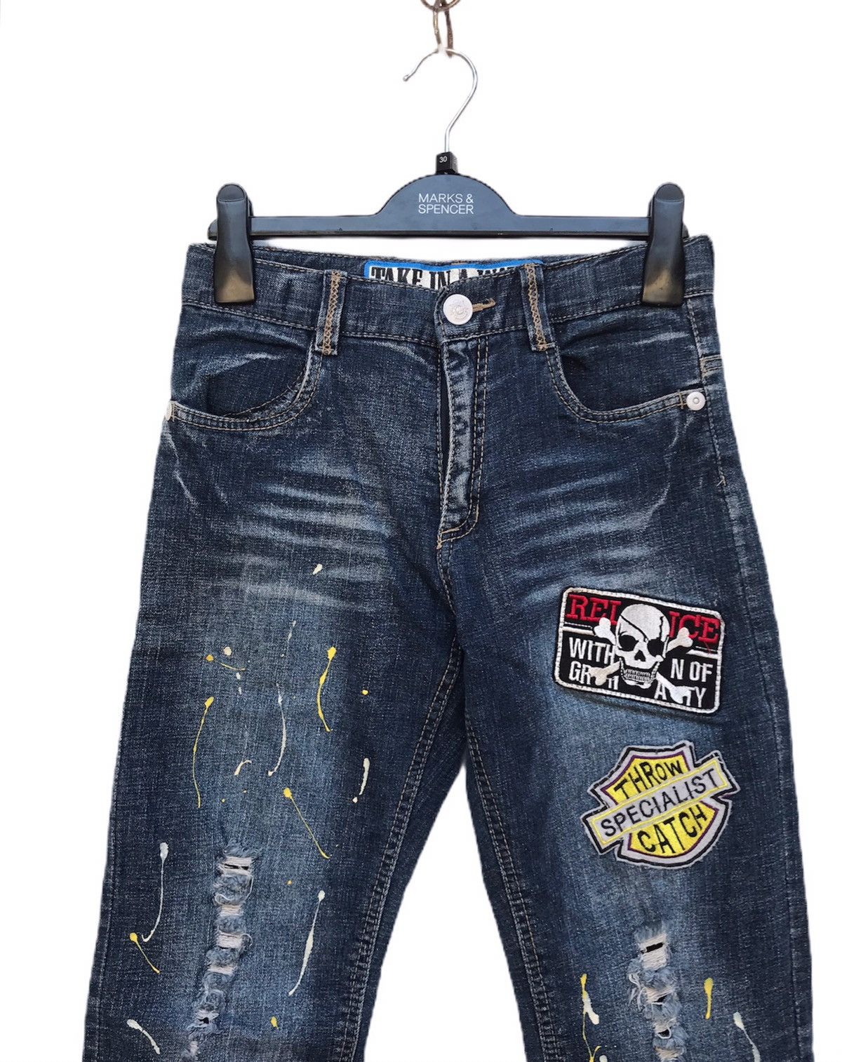 Japanese Brand 🔥Take In A Wave The Winner Nice Jeans Size US 26 / EU 42 - 6 Thumbnail