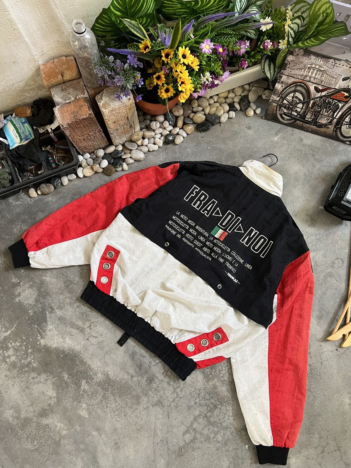 Designer × Japanese Brand Vintage 🖤 Issey Miyake Inspired Bomber Nankai Jacket Size US L / EU 52-54 / 3 - 9 Thumbnail