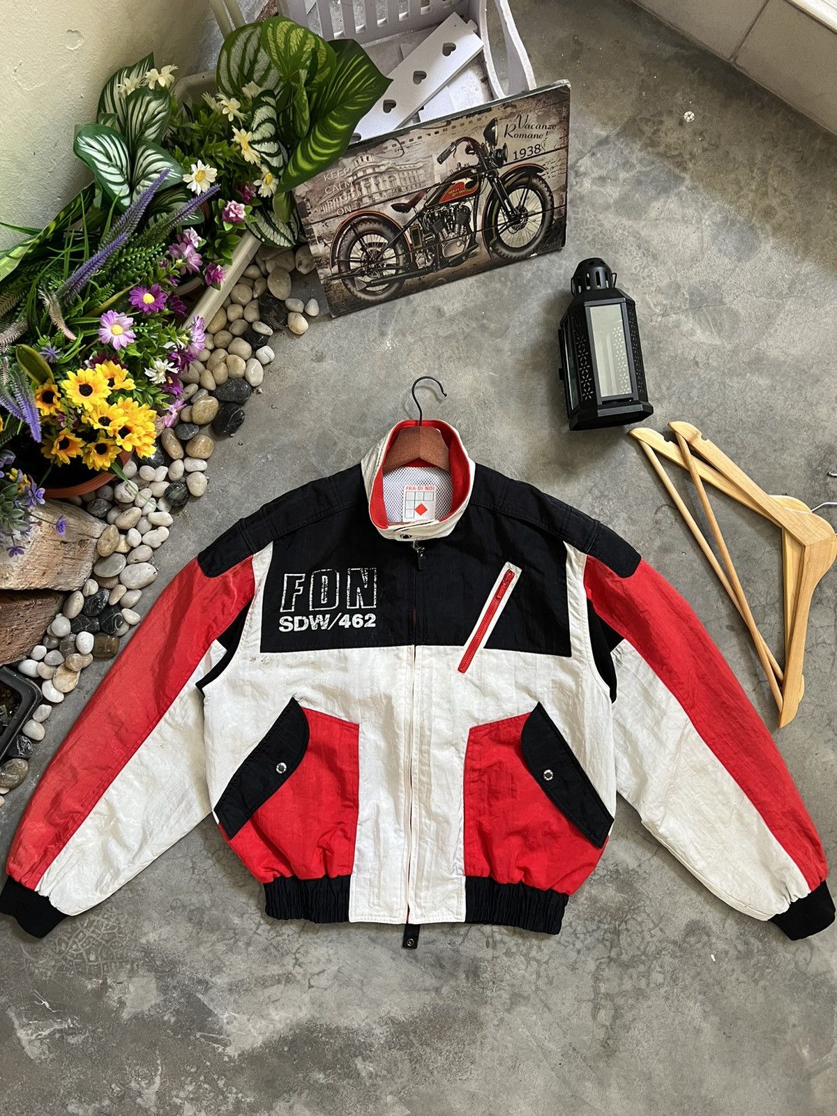 Designer × Japanese Brand Vintage 🖤 Issey Miyake Inspired Bomber Nankai Jacket Size US L / EU 52-54 / 3 - 2 Thumbnail