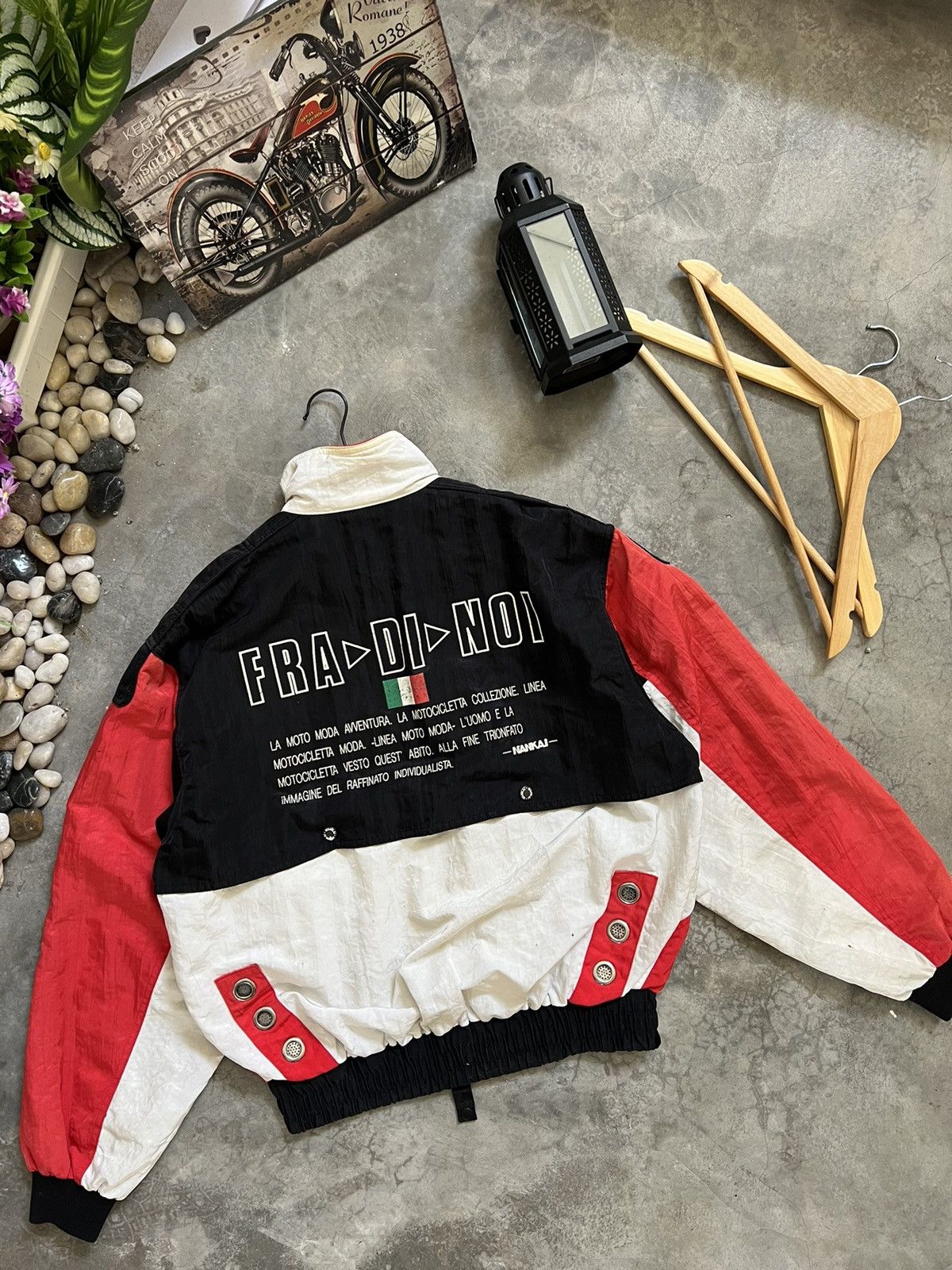 Designer × Japanese Brand Vintage 🖤 Issey Miyake Inspired Bomber Nankai Jacket Size US L / EU 52-54 / 3 - 8 Thumbnail