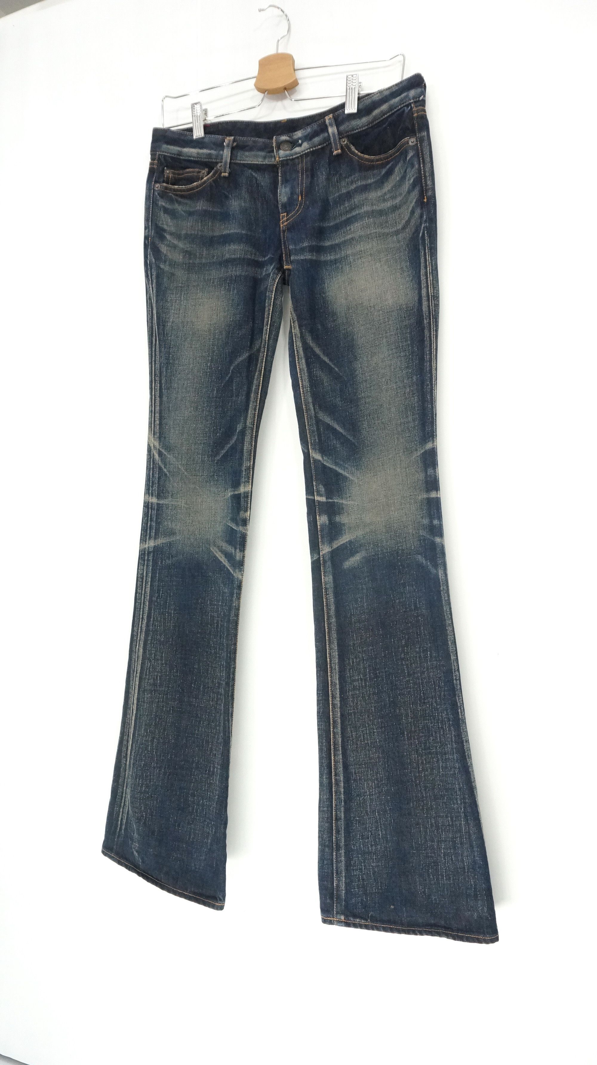 MOUSSY DopeFlare 🔥 MOUSSY Vintage Browned Off Blue Women Jeans Size 30" / US 8 / IT 44 - 2 Thumbnail
