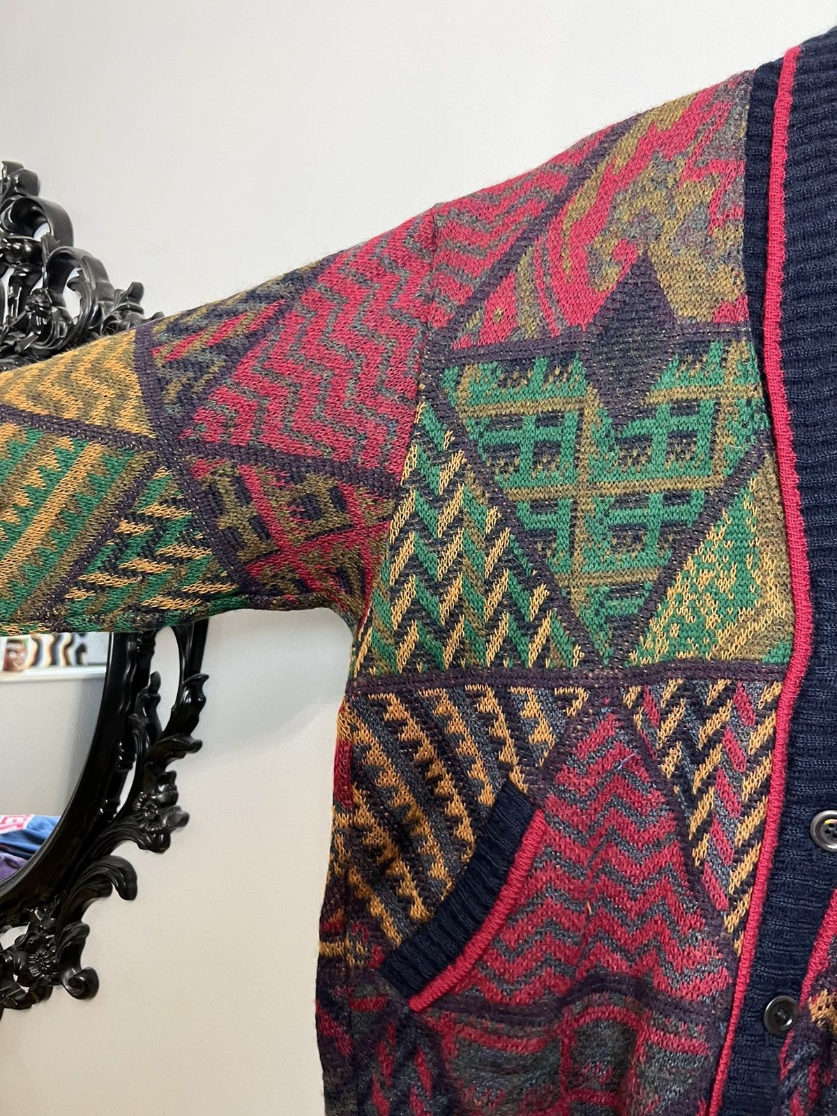 Bogner Vintage Bogner Fullprint Mohair Sweater Knit Cardigan Kurt Size US M / EU 48-50 / 2 - 9 Thumbnail