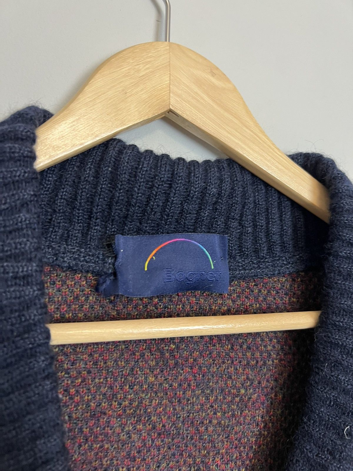 Bogner Vintage Bogner Fullprint Mohair Sweater Knit Cardigan Kurt Size US M / EU 48-50 / 2 - 12 Thumbnail