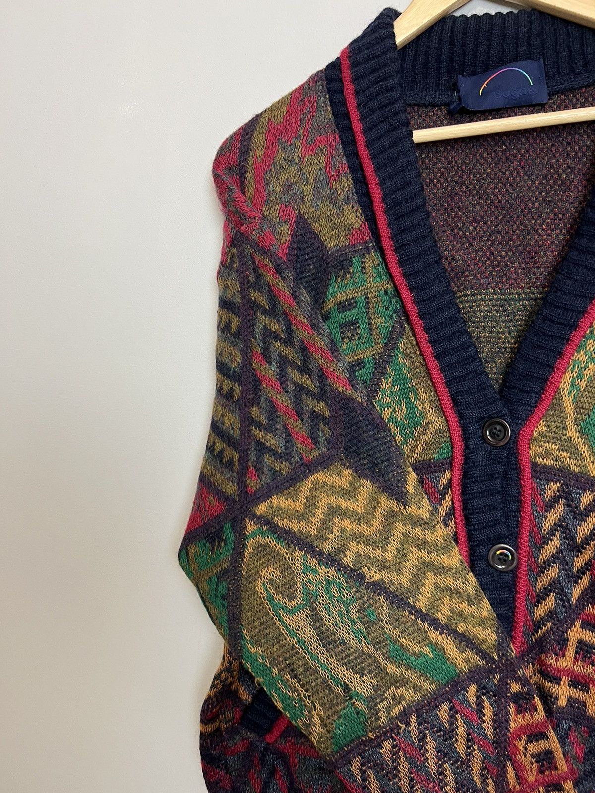 Bogner Vintage Bogner Fullprint Mohair Sweater Knit Cardigan Kurt Size US M / EU 48-50 / 2 - 10 Thumbnail