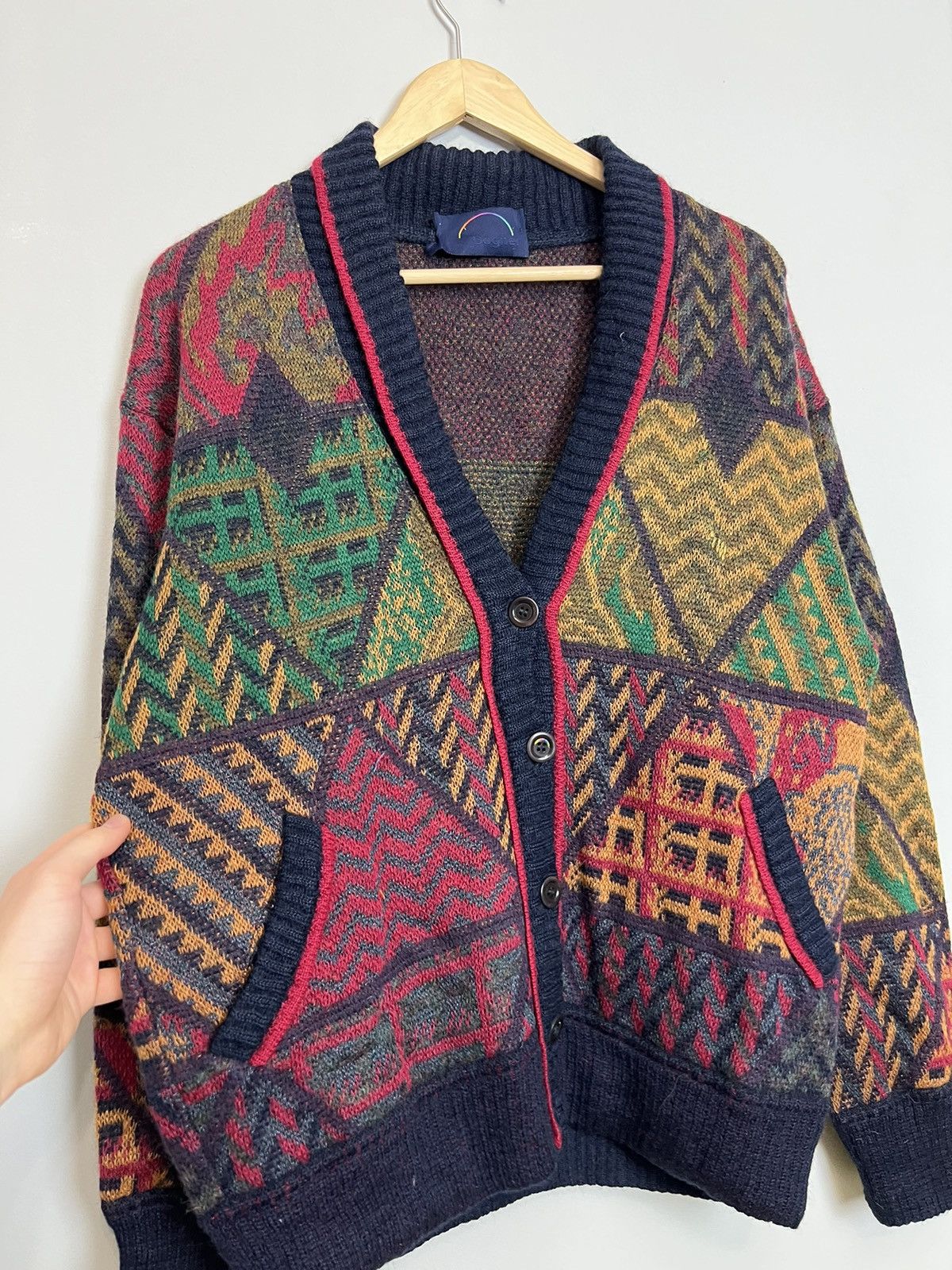 Bogner Vintage Bogner Fullprint Mohair Sweater Knit Cardigan Kurt Size US M / EU 48-50 / 2 - 3 Thumbnail