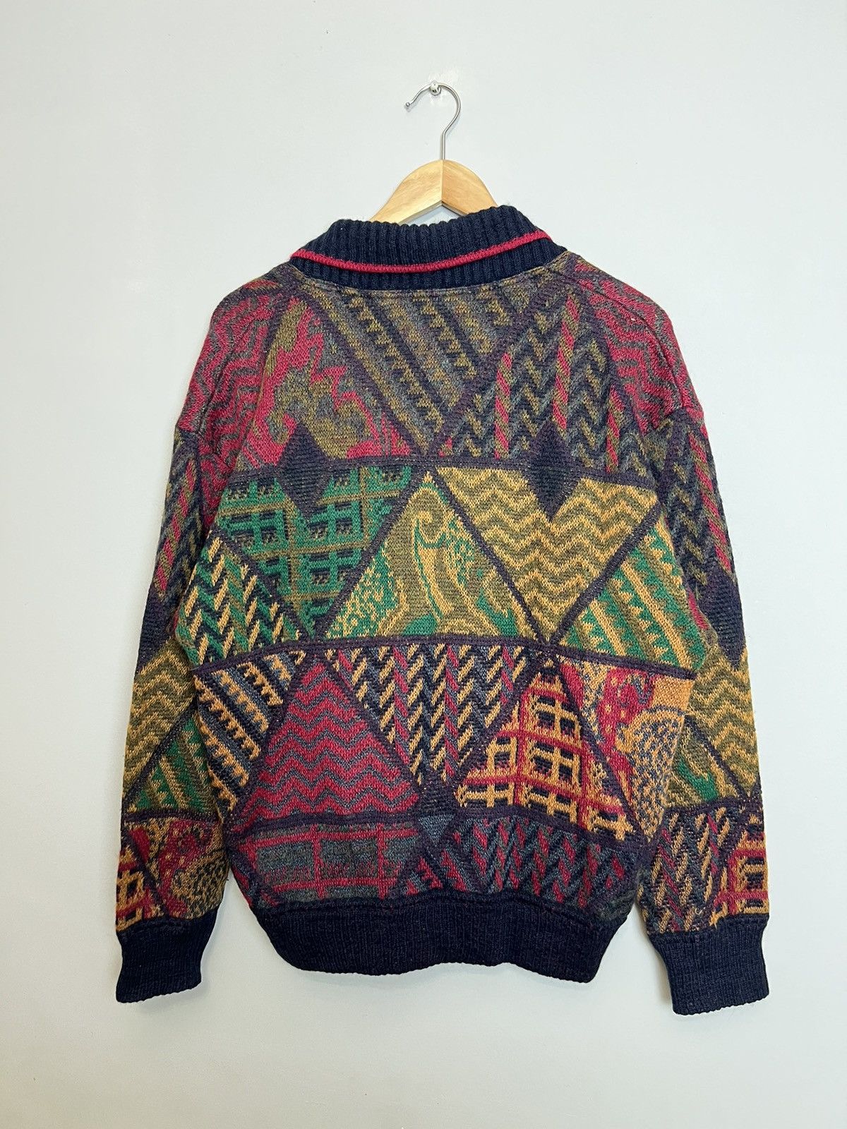 Bogner Vintage Bogner Fullprint Mohair Sweater Knit Cardigan Kurt Size US M / EU 48-50 / 2 - 2 Thumbnail