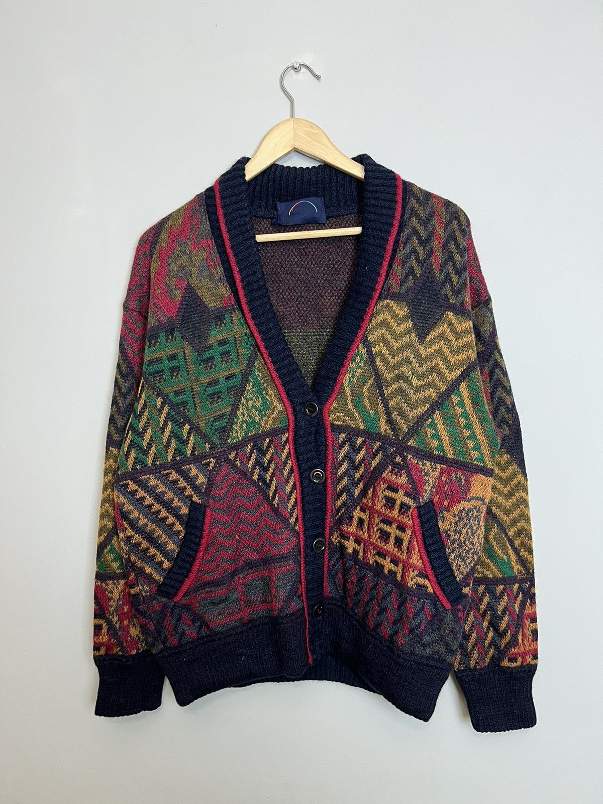 Bogner Vintage Bogner Fullprint Mohair Sweater Knit Cardigan Kurt Size US M / EU 48-50 / 2 - 1 Thumbnail
