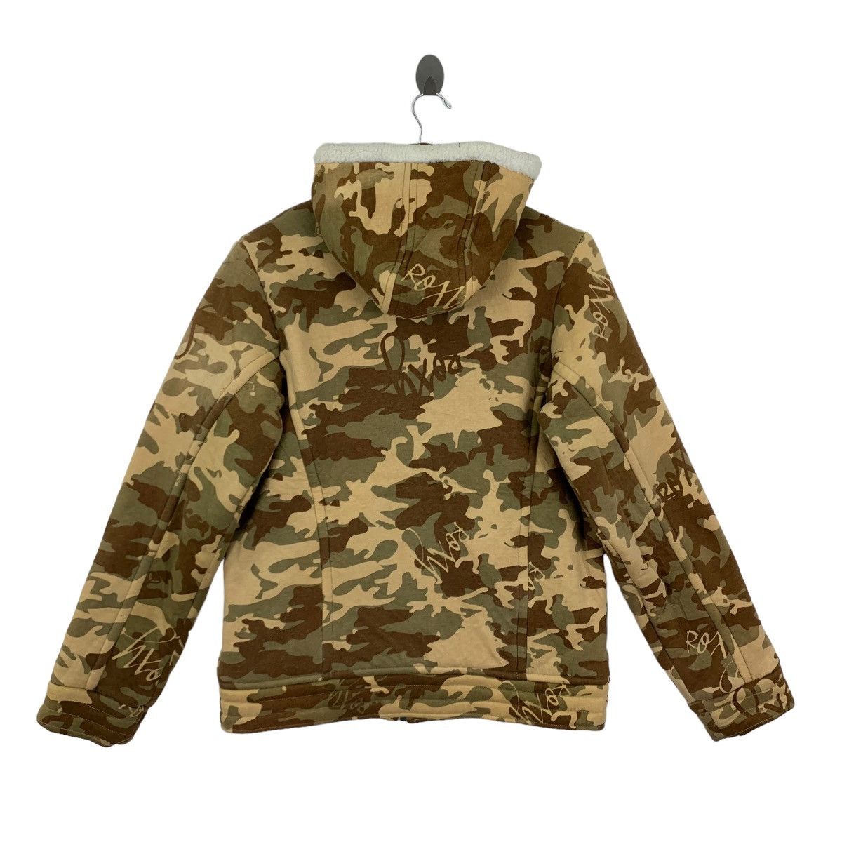 Surface To Air Vintage Roxy Surfwear Camouflage Surf Sherpa Hoodie Sweater Size US S / EU 44-46 / 1 - 6 Thumbnail